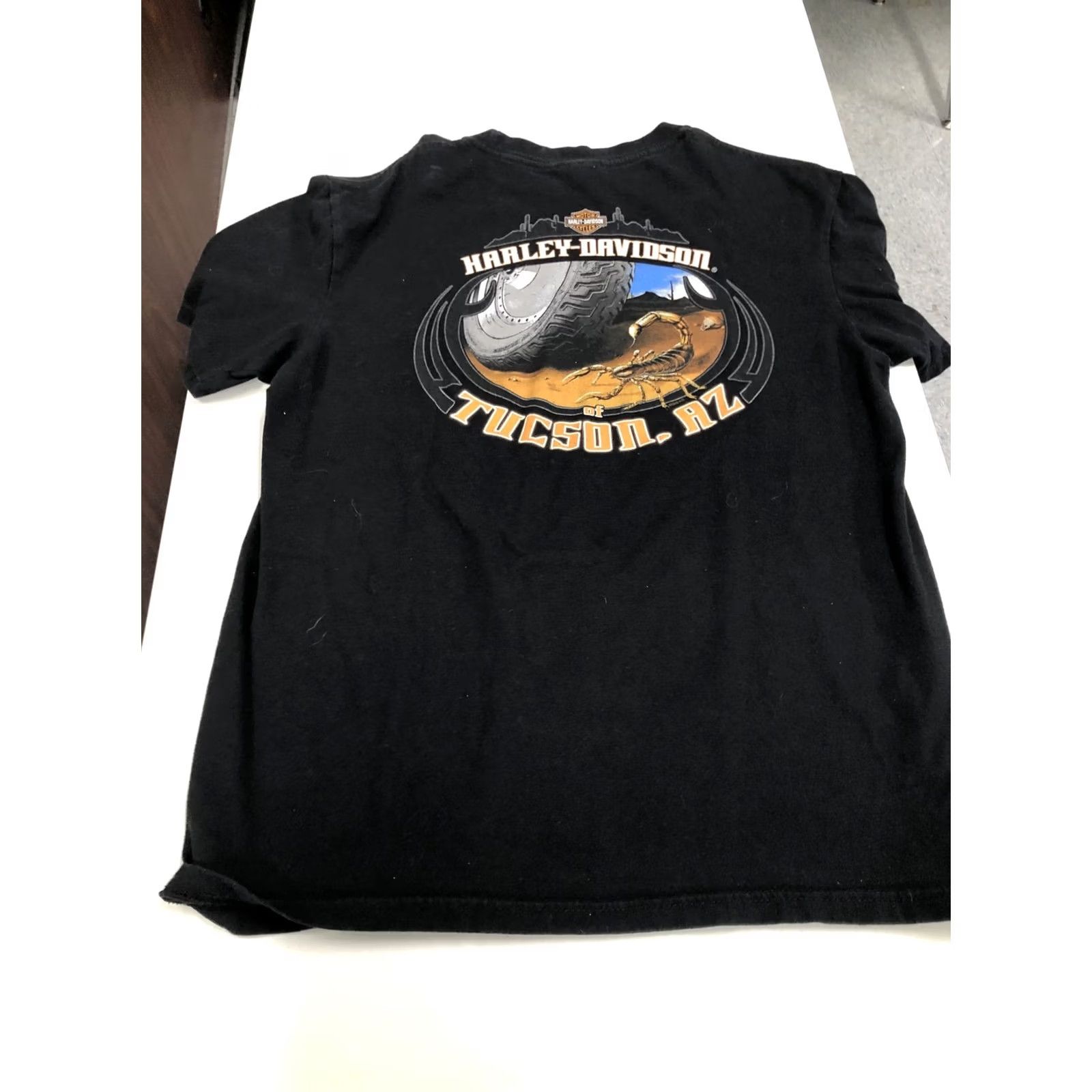 Harley Davidson VINTAGE Harley-Davidson T-Shirt Men's Large Black Tucson Arizona Scorpion 1Dad Size US L / EU 52-54 / 3 - 3 Thumbnail