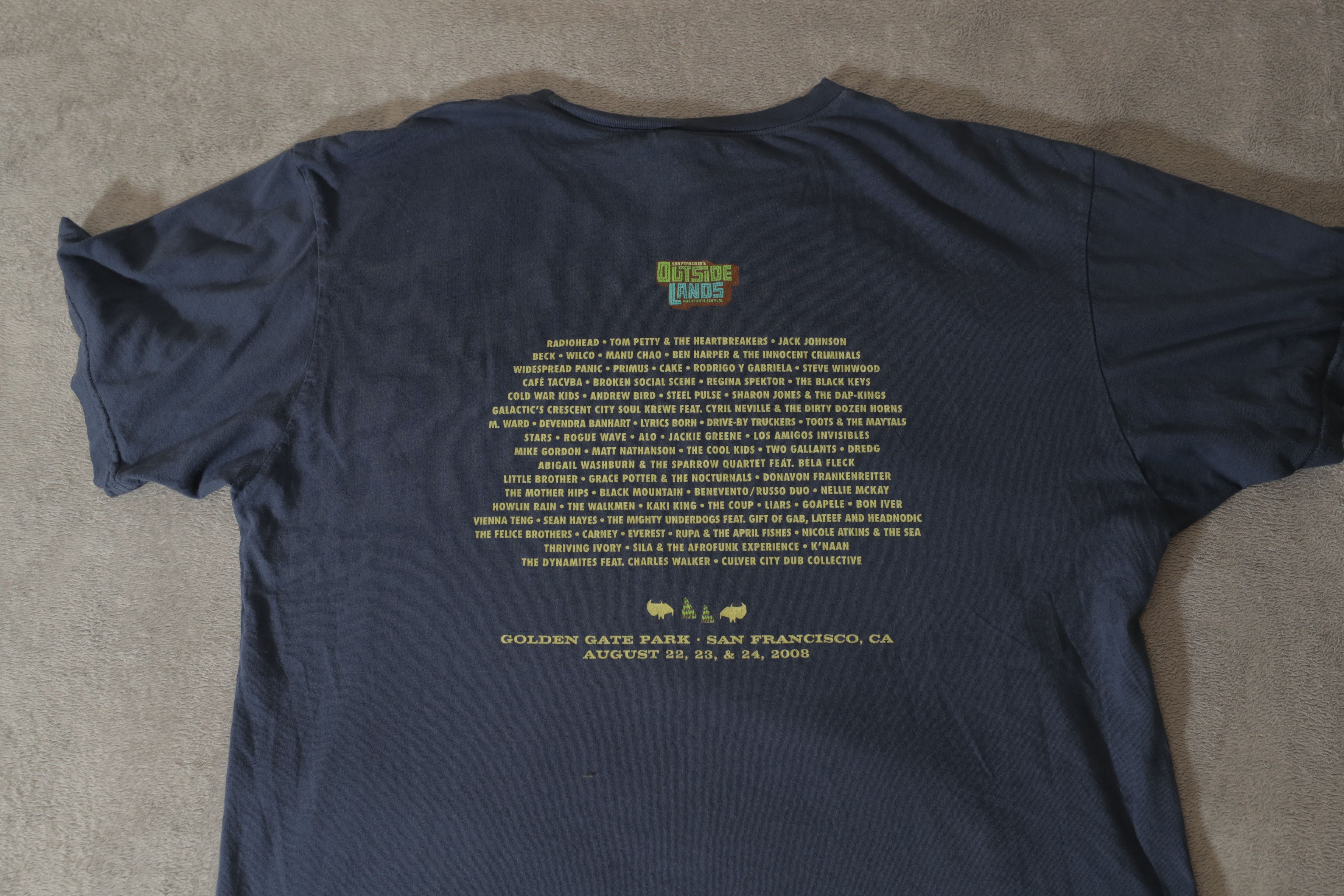 Band Tees × Vintage Outsidelands Festival 2008 Shirt (XL) Size US XL / EU 56 / 4 - 11 Thumbnail