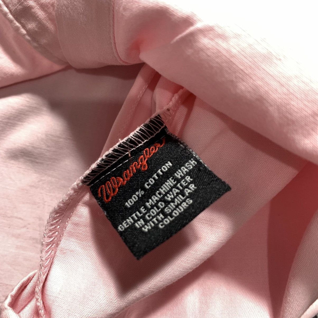 Wrangler Western Style Button Snap Shirt Pink