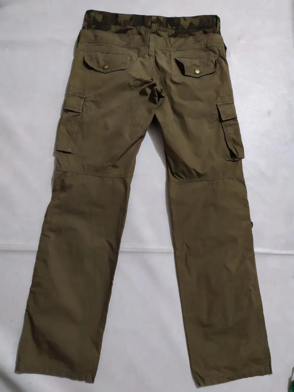 Japanese Brand Difference Rupert Olive Cargo Pants Double Waist Size US 30 / EU 46 - 7 Thumbnail