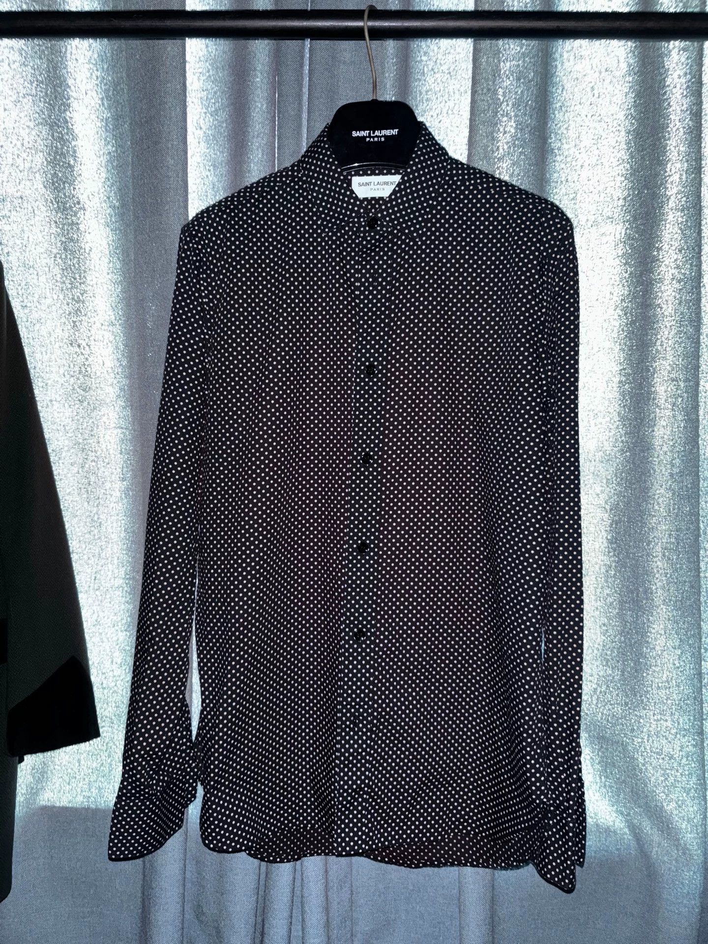 Saint Laurent Paris Saint Laurent SLP 16SS black white star shirt 38 S new Size US S / EU 44-46 / 1 - 1 Thumbnail