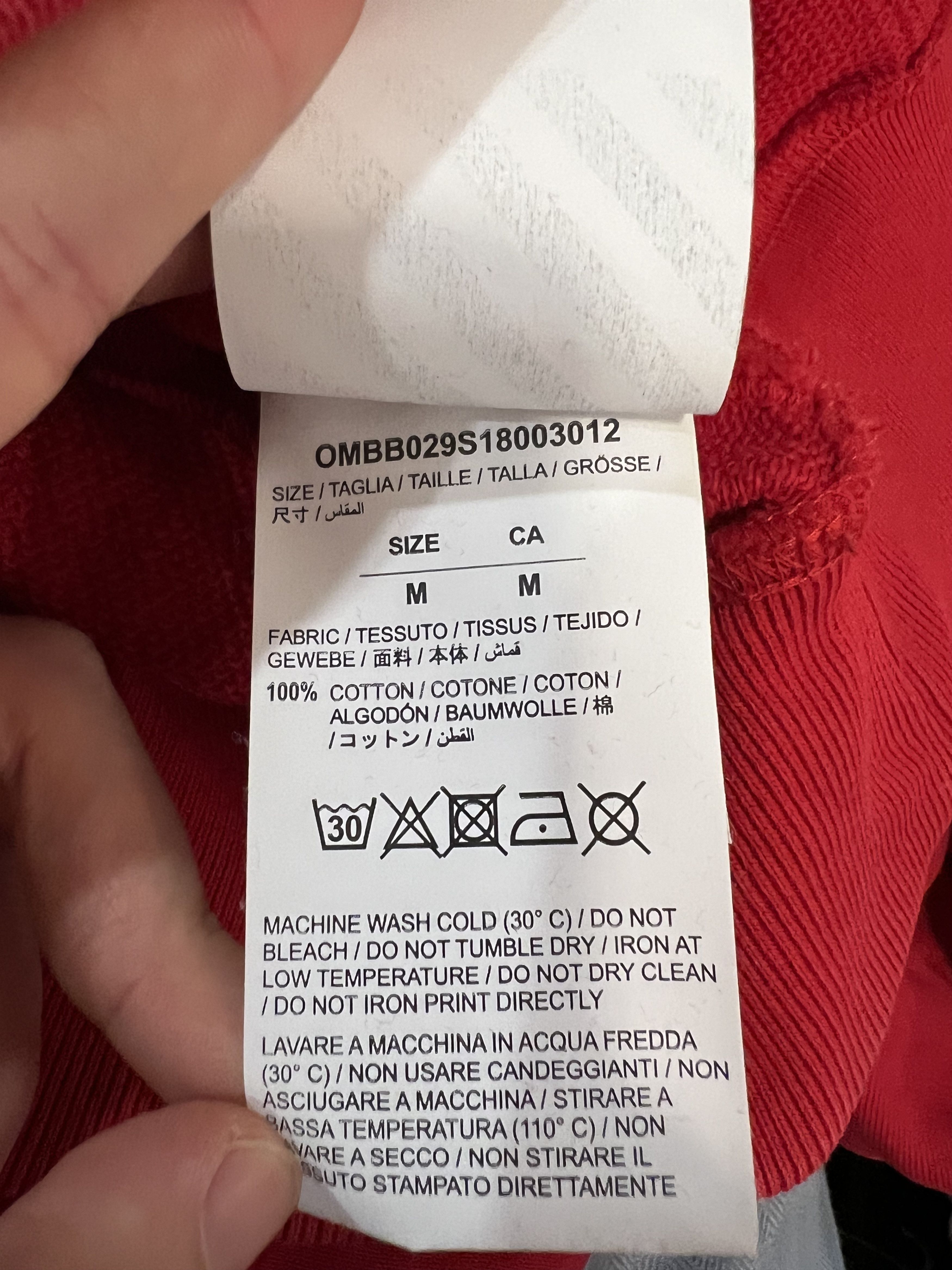 Off-White Red Diagonal Mona Lisa Hoodie Size US M / EU 48-50 / 2 - 6 Thumbnail