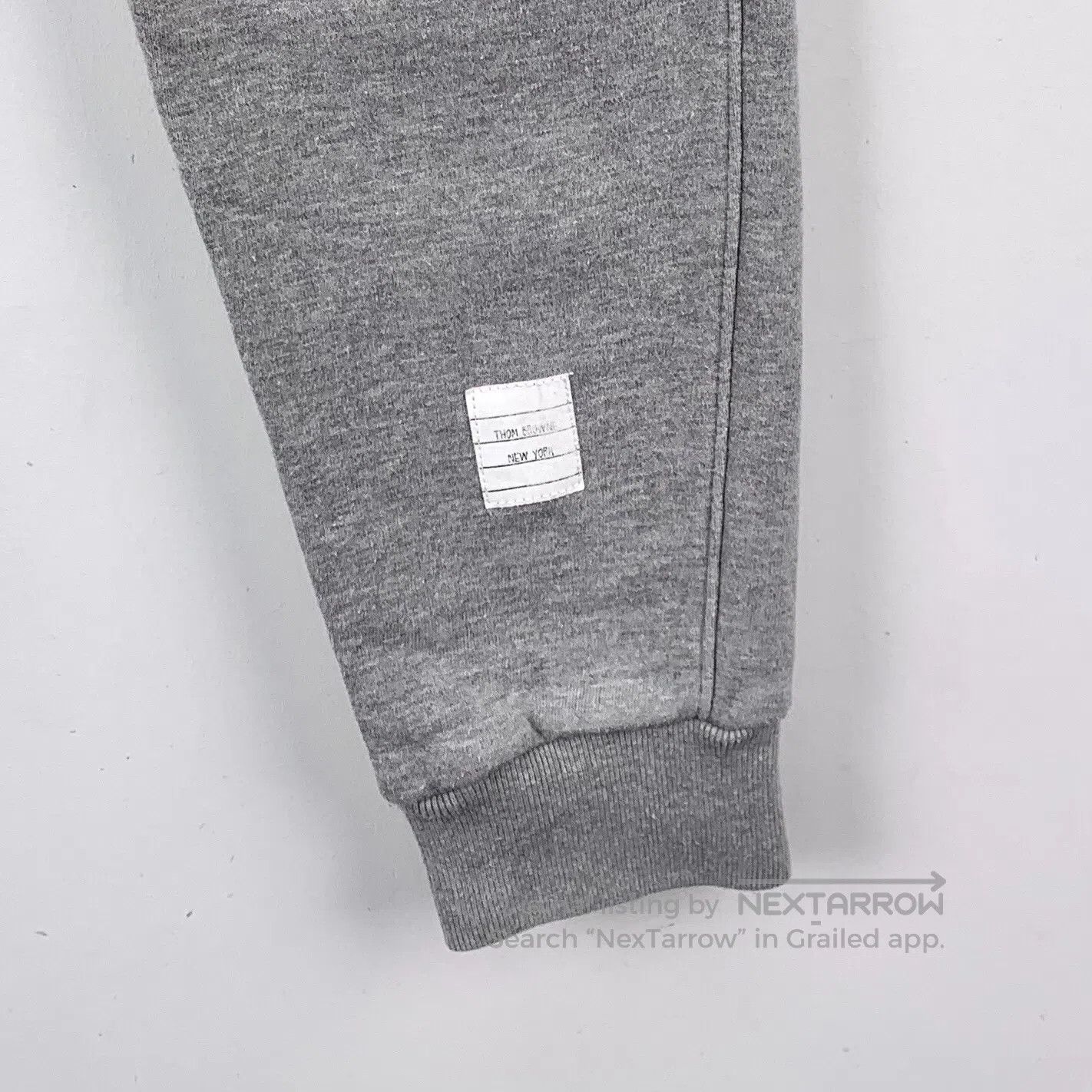 Thom Browne Thom Browne size M Gray classic four-stripe cotton drawstr Size US 38 / EU 54 - 5 Thumbnail