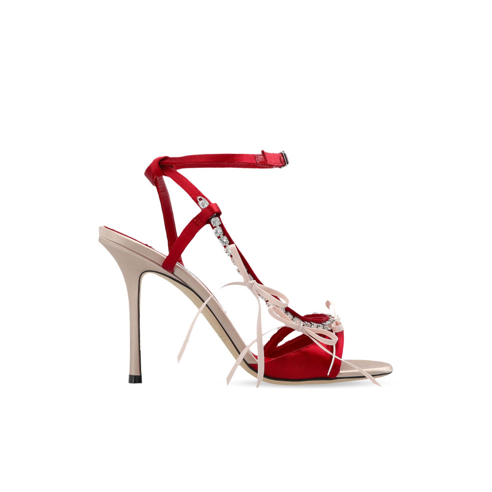 JIMMY CHOO 'Lula' Red Heeled Sandals New & Authentic (Women'