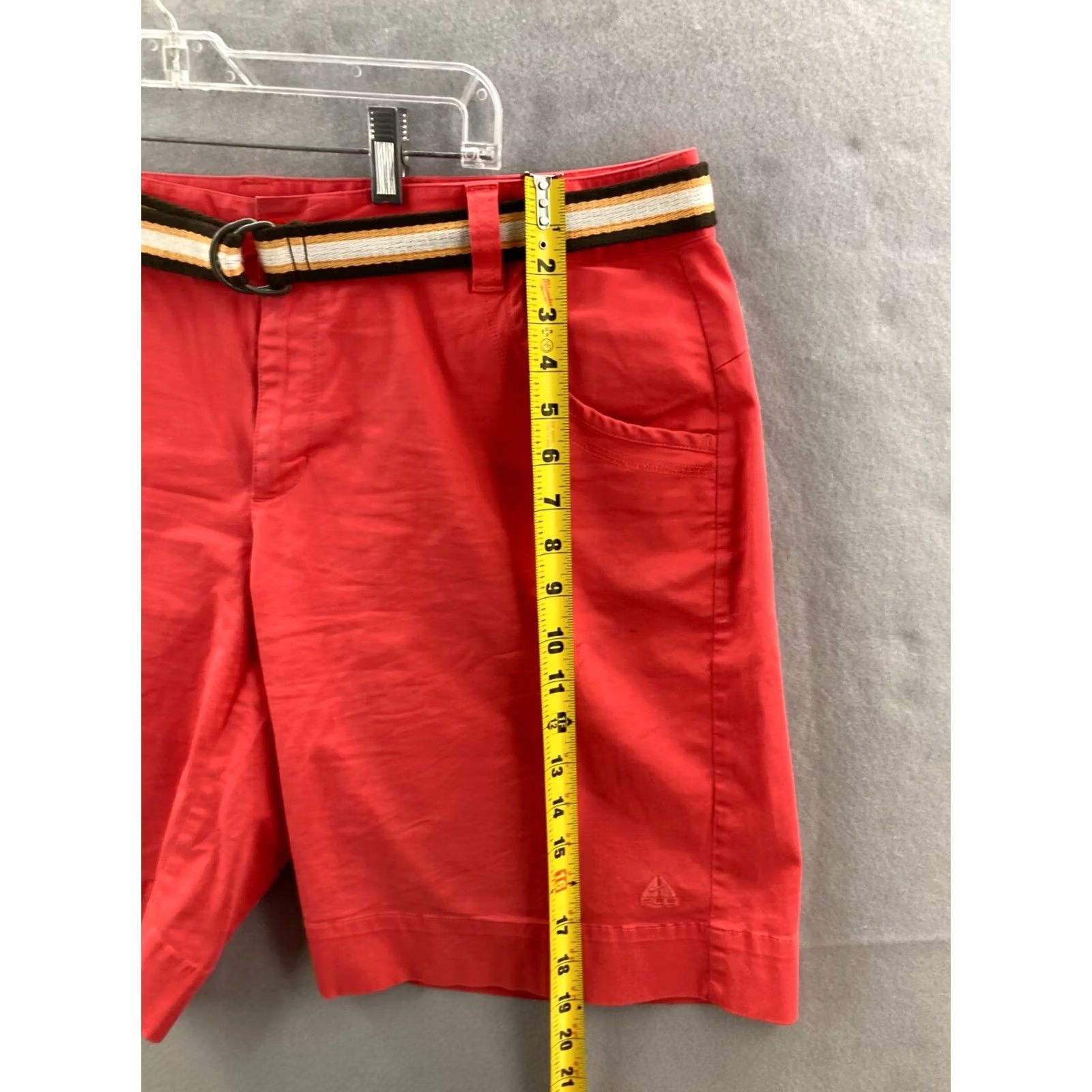 Nike ACG VINTAGE Nike ACG Belted Shorts Womens 12 Red Loose Fit Shirt Womens L Red 90s Belted Athletic Belted Shoes? Size 36" / US 14 / IT 50 - 5 Thumbnail
