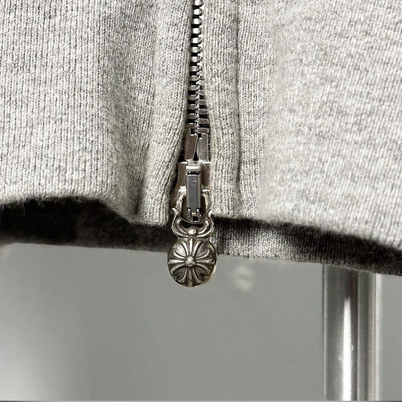 Chrome Hearts Leather Cross Patch Zip Up Hoodie Size US L / EU 52-54 / 3 - 5 Thumbnail