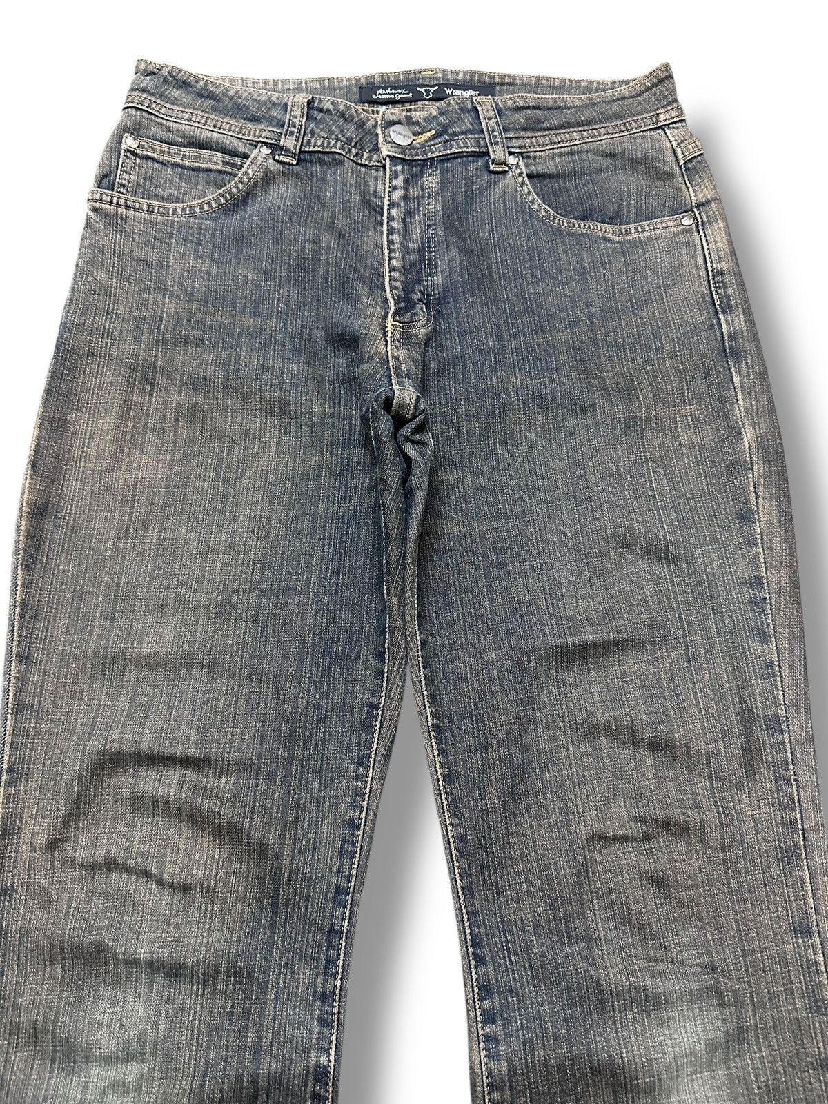 Japanese Brand Wrangler Vintage Baggy Loose Style With Faded Wash Size US 30 / EU 46 - 3 Thumbnail