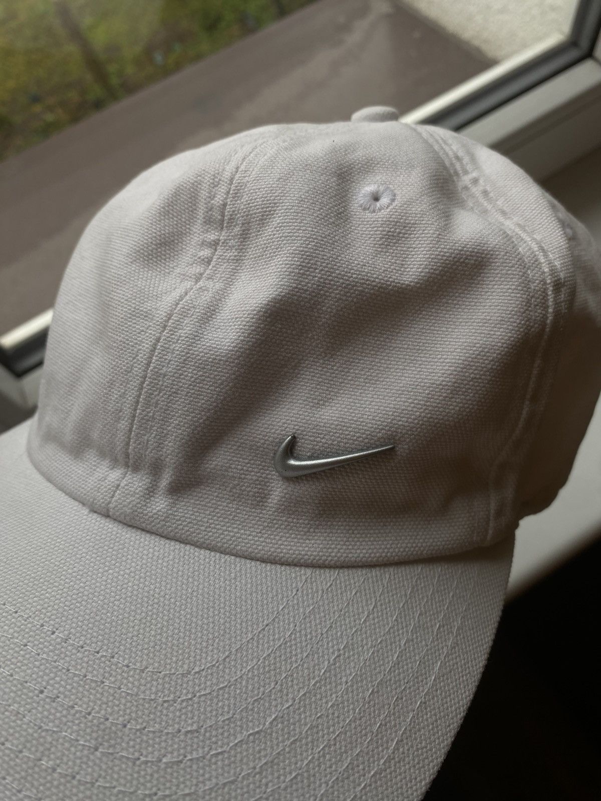 Nike × Vintage Vintage Nike White Cap – Minimal Logo Size ONE SIZE - 3 Thumbnail
