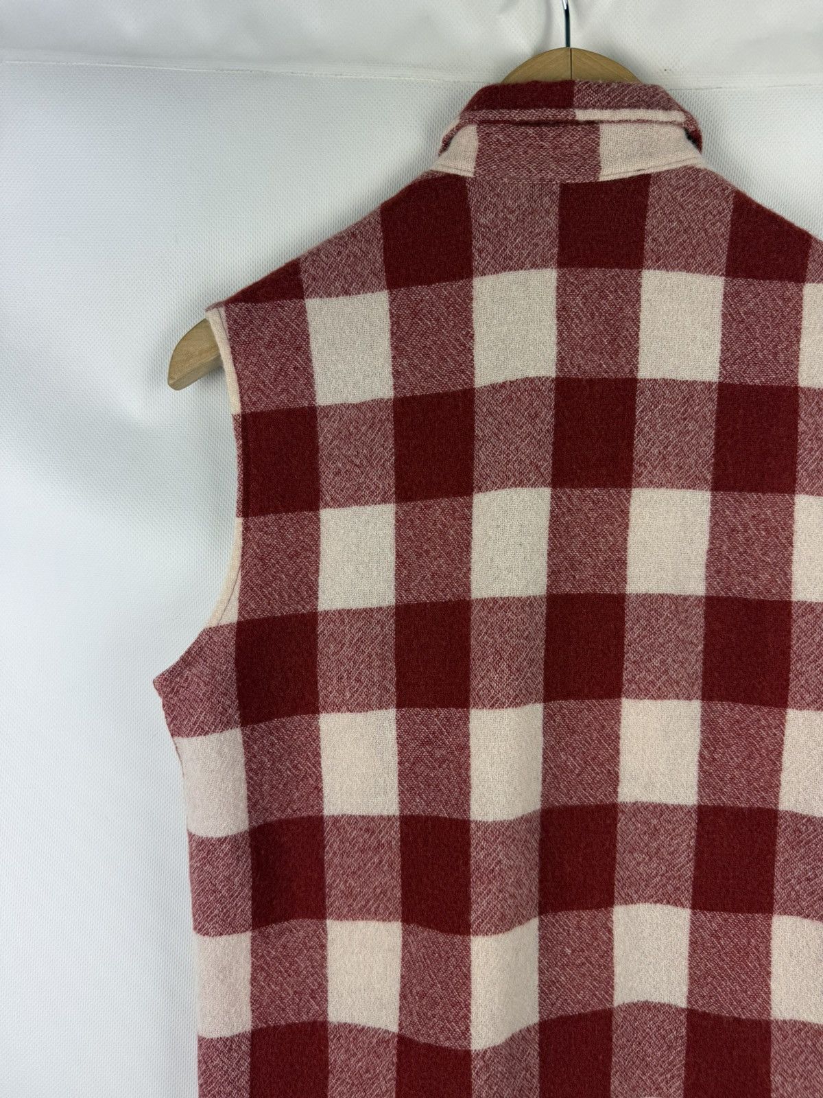 Barena Venezia Barena Venezia Sleeveless Plaid Wool Button Up Shirt Vest Size S / US 4 / IT 40 - 16 Thumbnail