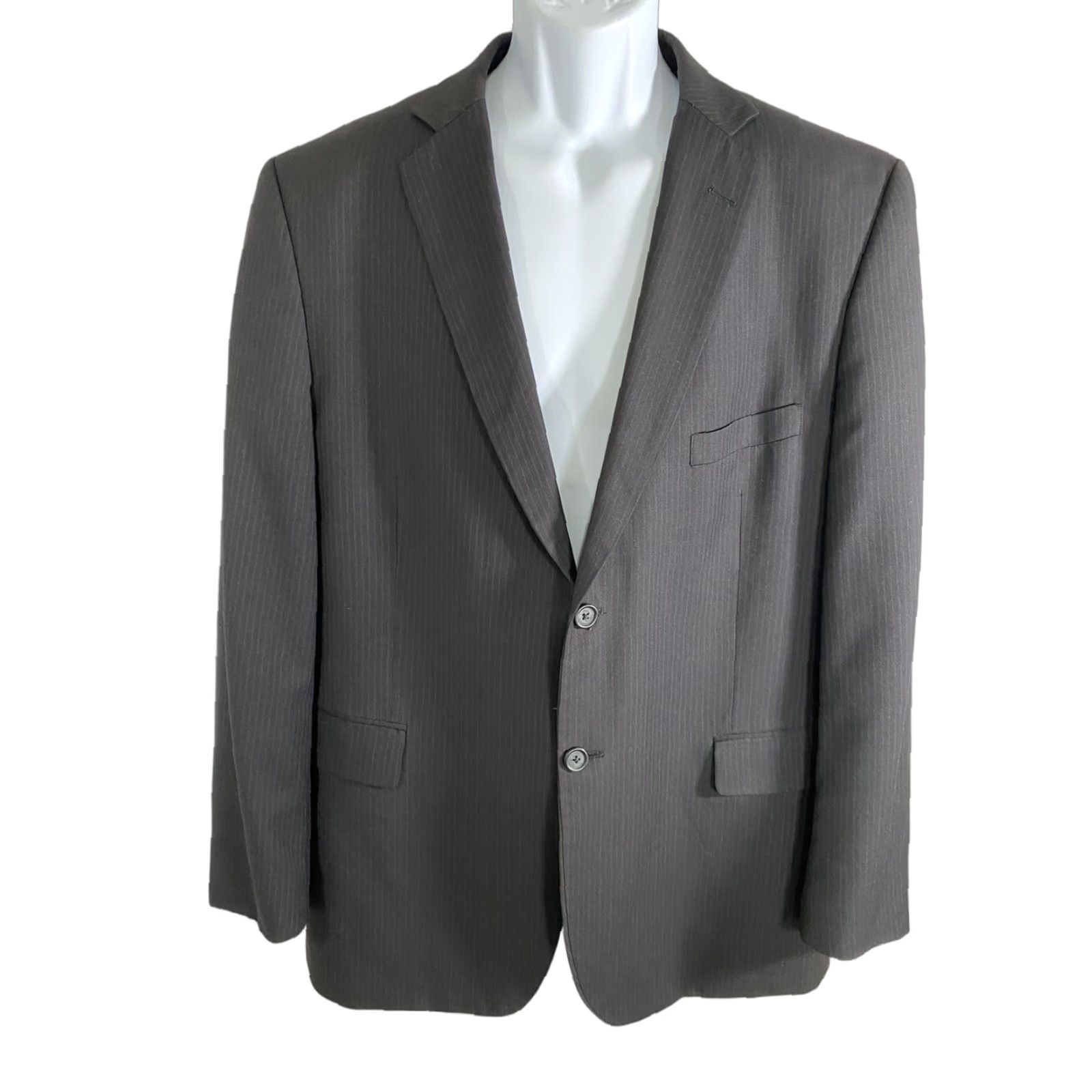 Doublet Wilke Rodriguez Blazer 44R Black Pinstripe Double Vented Two Button Size 44R - 1 Thumbnail