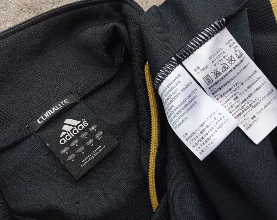 Adidas Adidas 🏀🏐🎾 Tracktop Jacket Black & Gold 🥇 Size US S / EU 44-46 / 1 - 6 Thumbnail