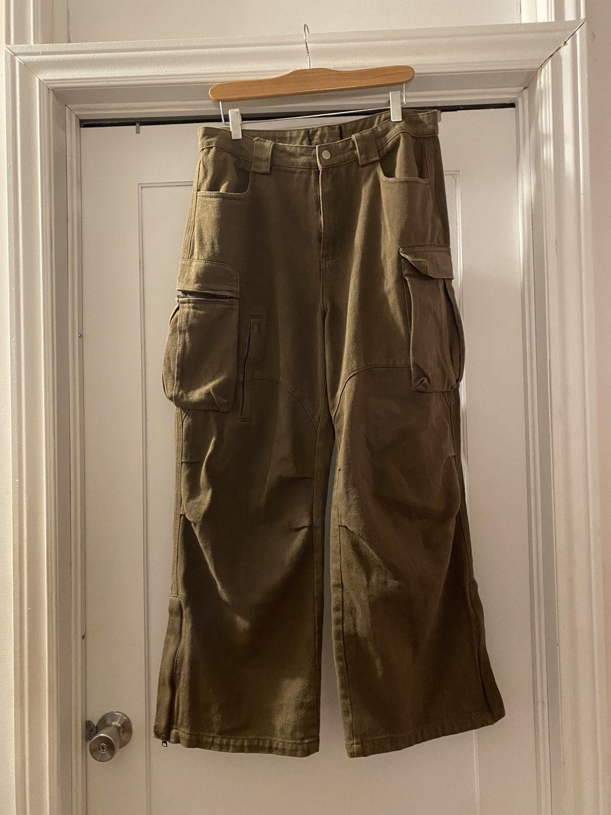 Japanese Brand Brown Workwear Pants Size US 32 / EU 48 - 6 Thumbnail