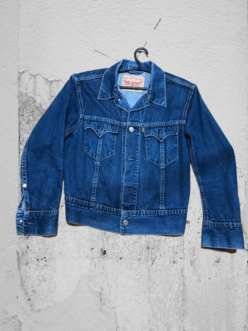 Levi's Vintage Levi’s Wash Denim Jean Jacket Rare Size US L / EU 52-54 / 3 - 1 Thumbnail