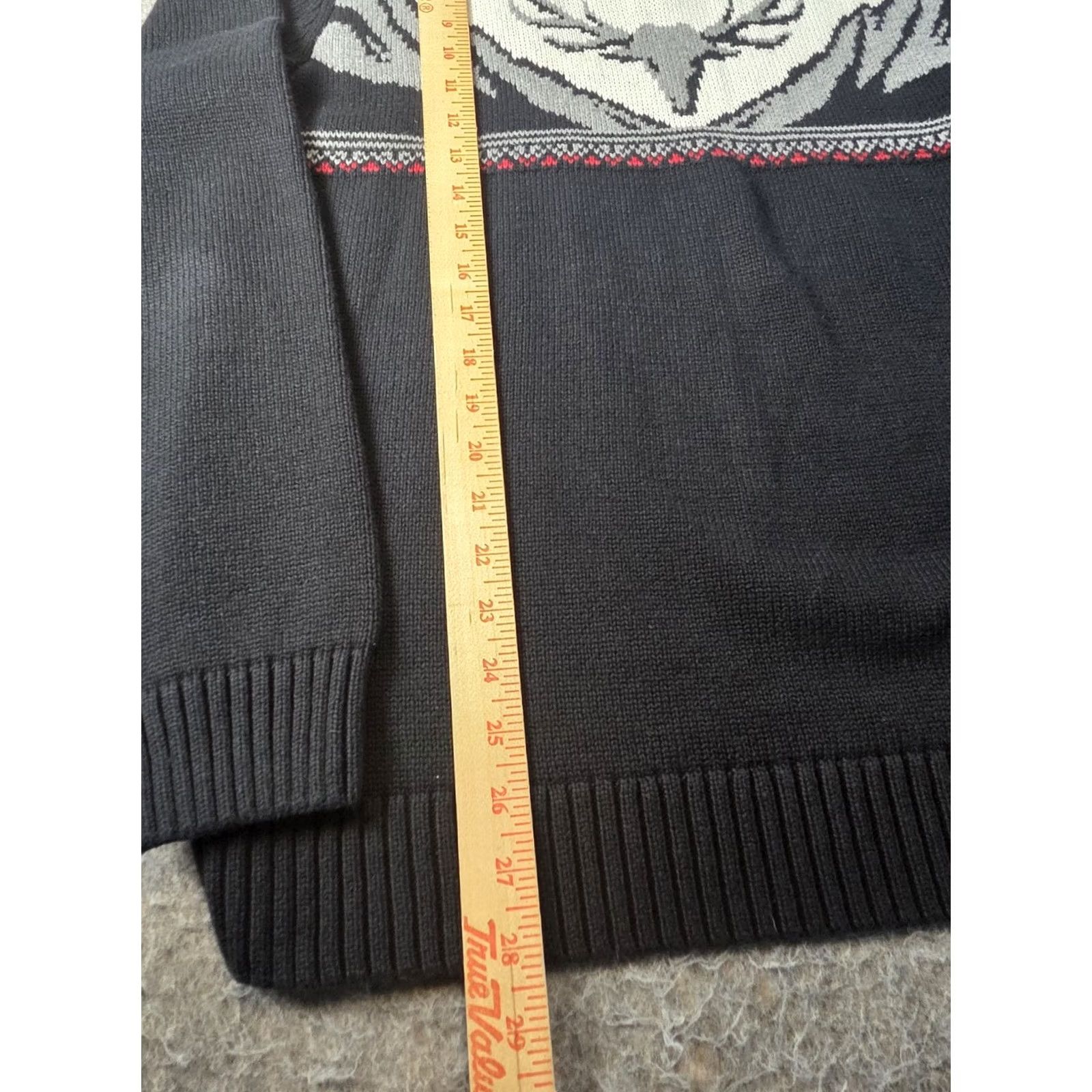 Chaps Chaps Sweater Pullover 1/4 Zip Long Sleeve Black 100% Cotton Knit Regular Mens L Size US L / EU 52-54 / 3 - 7 Thumbnail