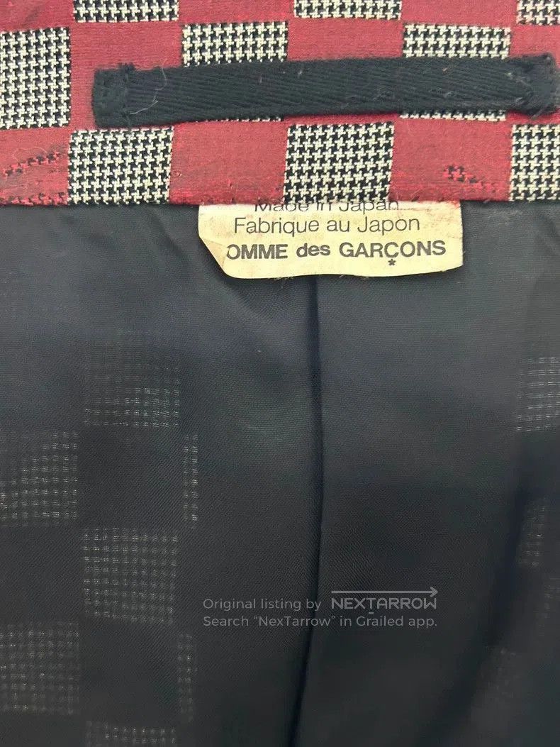 Comme des Garcons Comme des Garcons Red Plaid Leather Jacket. Size US M / EU 48-50 / 2 - 5 Thumbnail