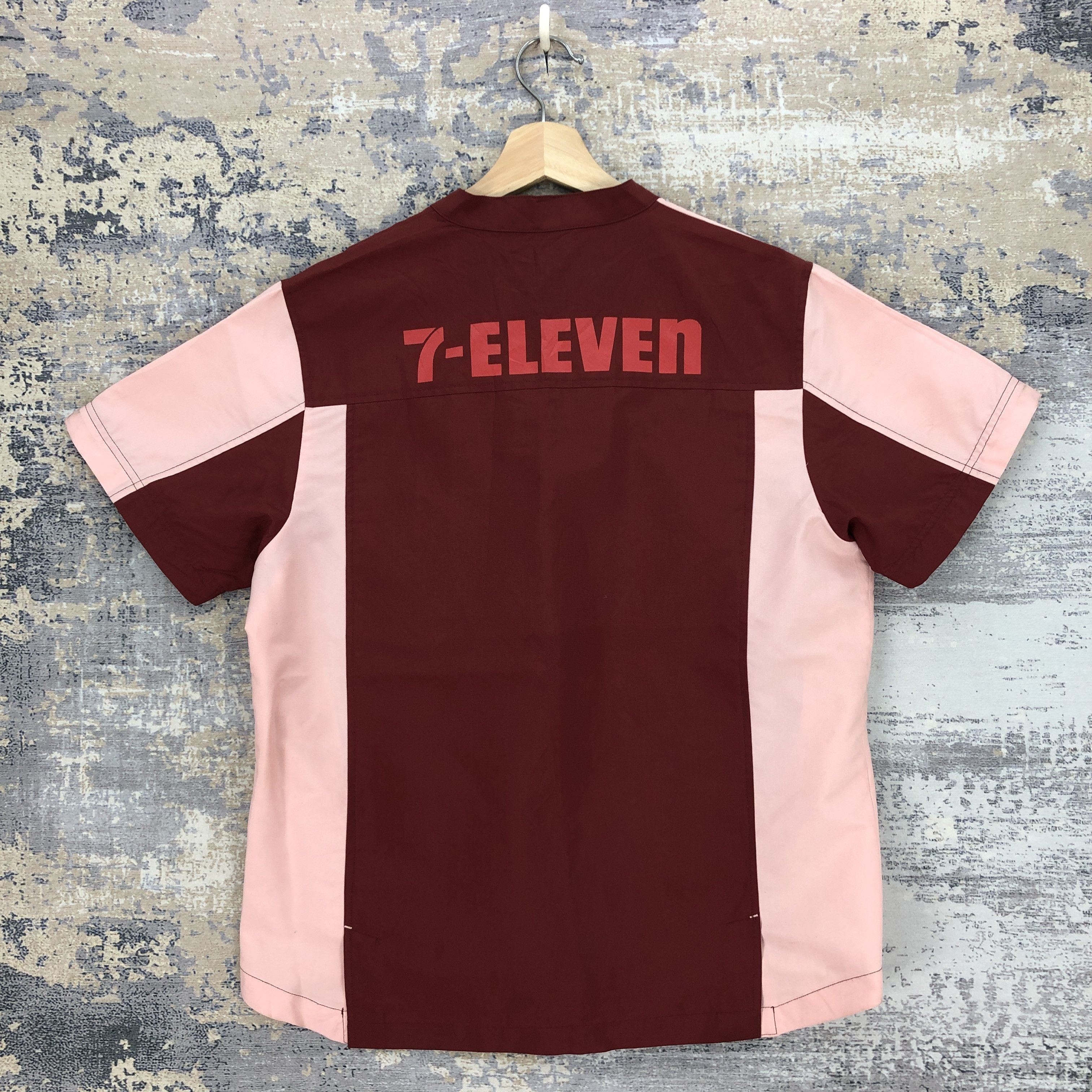 Japanese Brand × Vintage Vintage 90s 7 ELEVEN Shirt Zipper Uniform Workshirt Size US M / EU 48-50 / 2 - 2 Thumbnail
