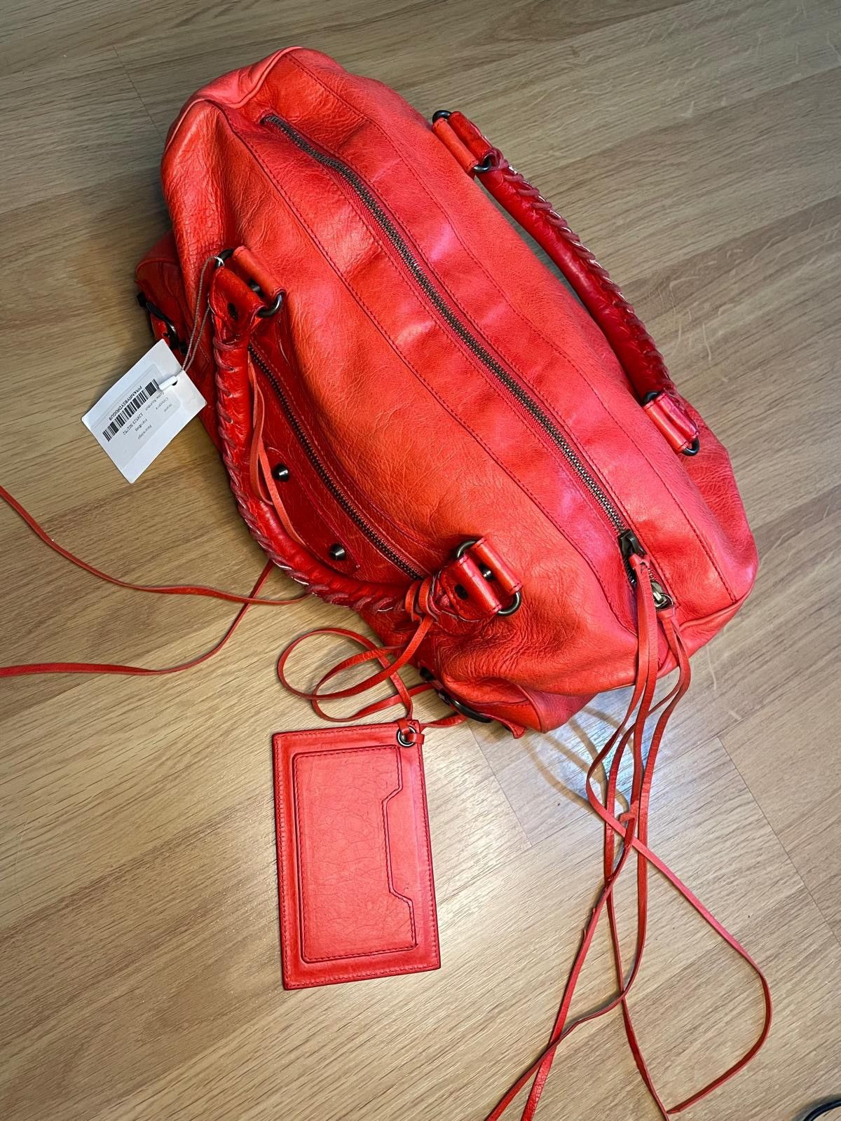 Balenciaga Authentic BALENCIAGA Leather The Twiggy Bag HandBag Size ONE SIZE - 10 Thumbnail