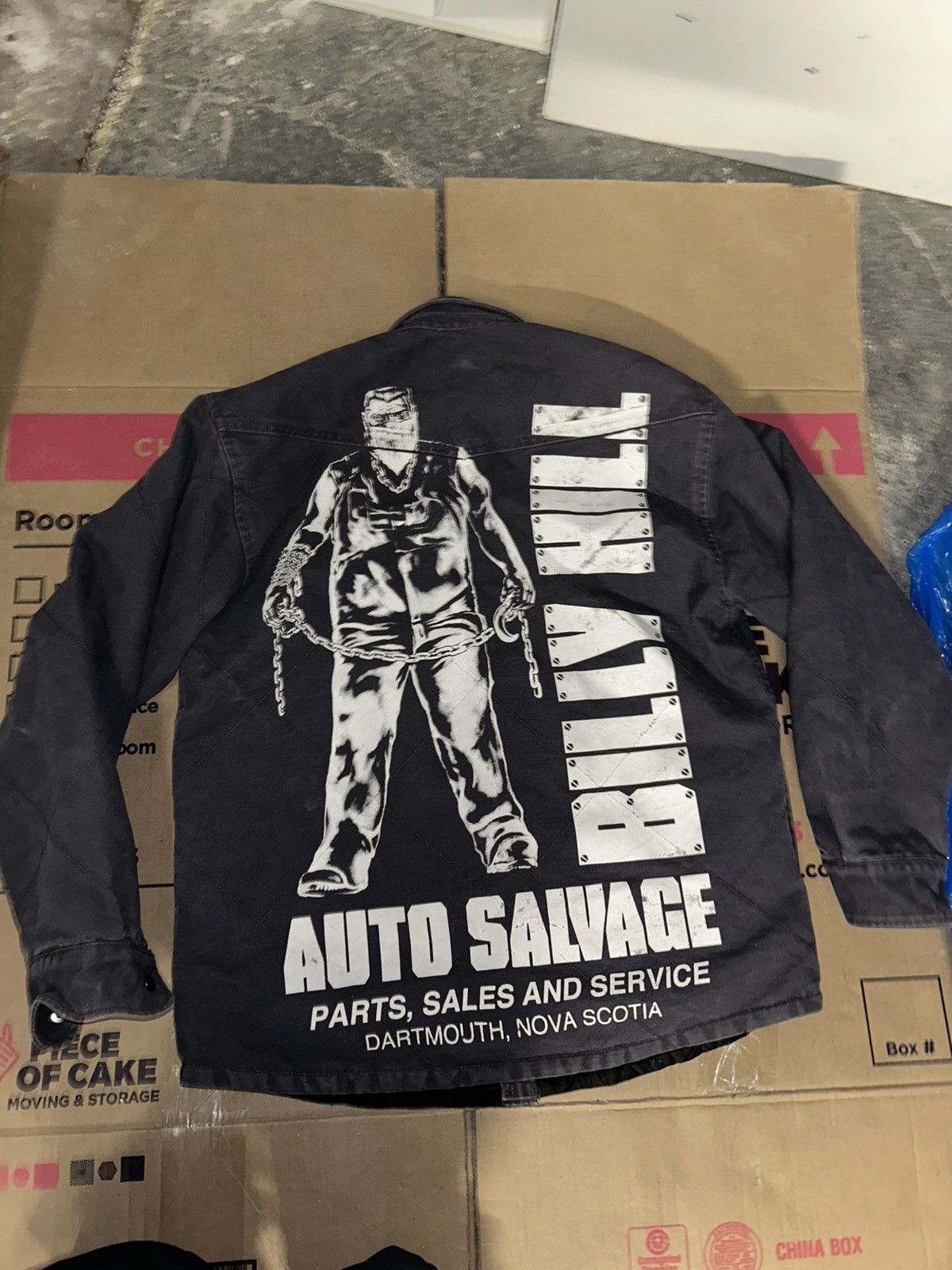 Billy Hill RARE Billy Hill Auto Salvage Work Jacket Size US L / EU 52-54 / 3 - 2 Thumbnail