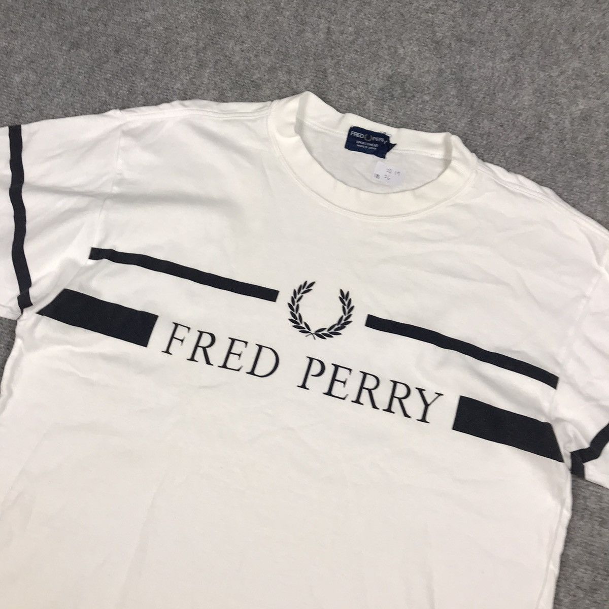 Fred Perry × Vintage Vintage Japan Fred Perry Design Logo Tshirt Size US M / EU 48-50 / 2 - 2 Thumbnail