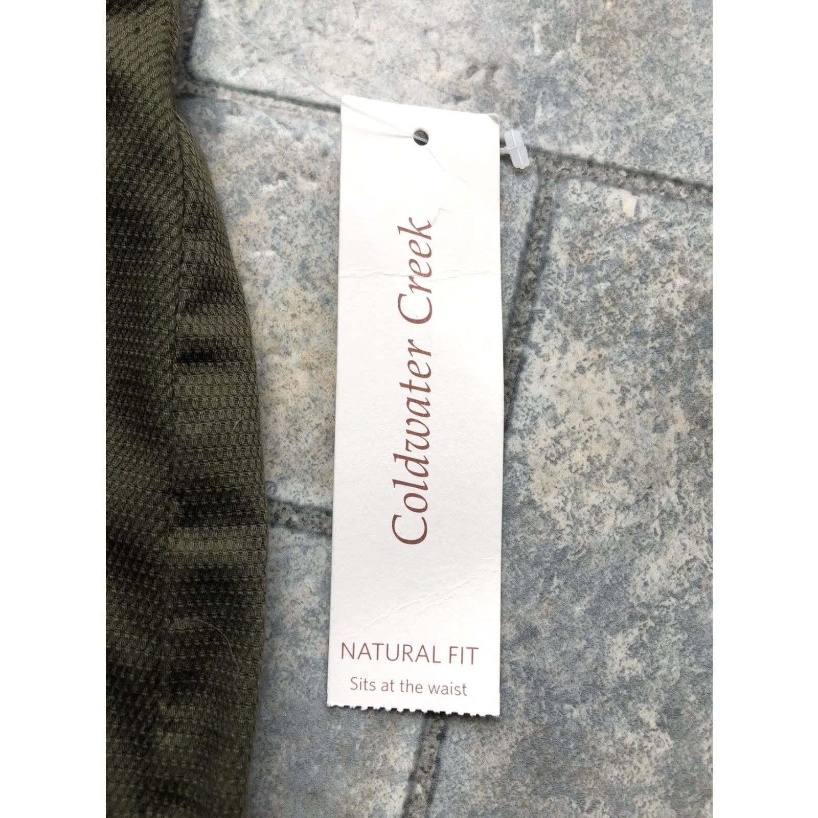Coldwater Creek Coldwater Creek Pants Women's 16 Green Cropped Pique Natural Fit NWT Casual Business Formal Travel Size 38" / US 16 / IT 52 - 3 Thumbnail