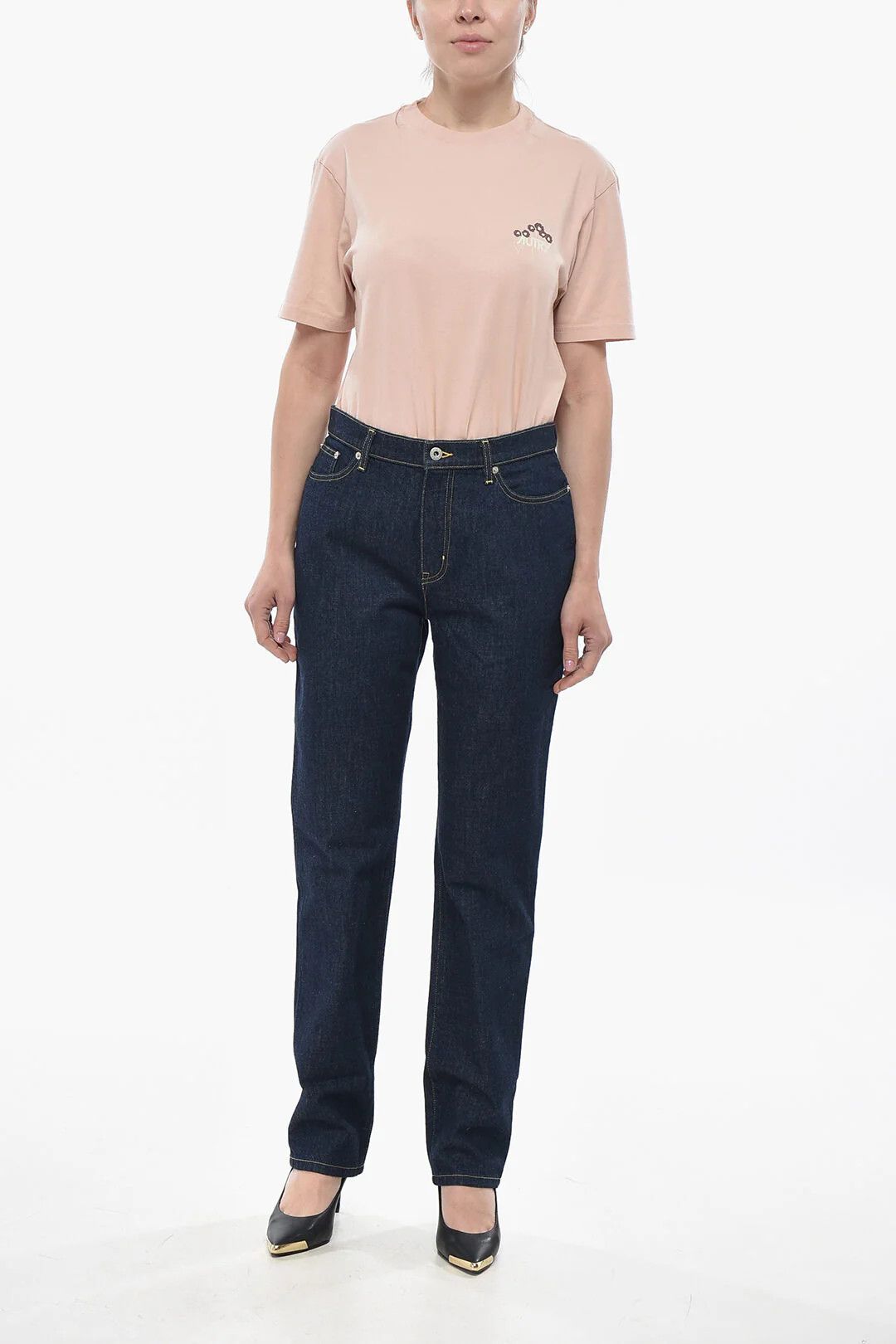 Kenzo og1mm0426 Slim-Fit Dark-Wash Denim Jeans in Blue Size 30" / US 8 / IT 44 - 4 Thumbnail