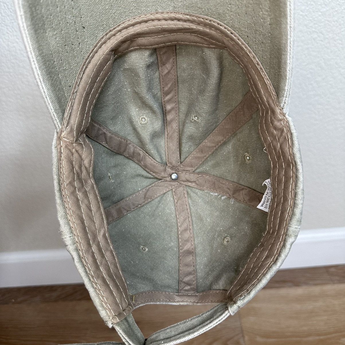 Other Unisex Khaki Love Hand Gesture Adjustable Strapback Hat Size ONE SIZE - 8 Thumbnail