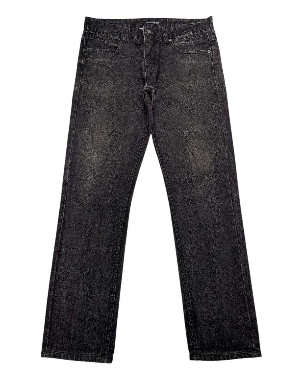 Dolce & Gabbana 🔥DOLCE & GABBANA SUPER BLACK DISTRESSED DENIM JEANS Size US 34 / EU 50 - 1 Thumbnail