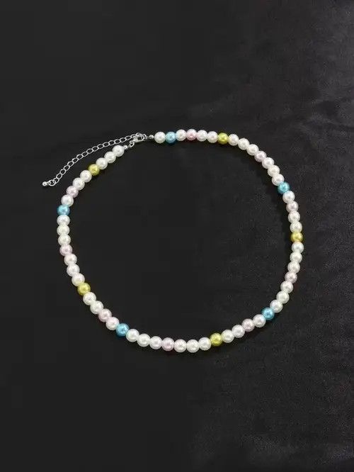 VIBE Retro Punk Necklace Pearl Choker Size ONE SIZE - 3 Thumbnail