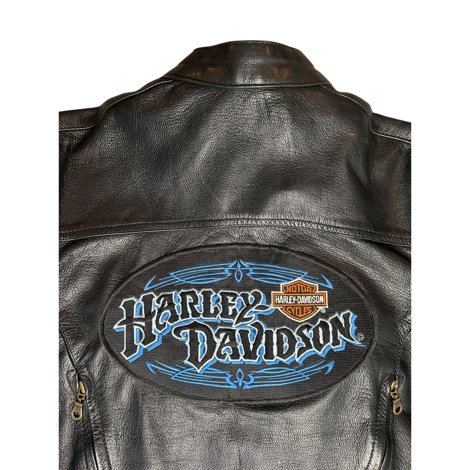 Designer × Harley Davidson × Vintage Vintage Harley Davidson Motorcycles Leather Biker Jacket Size US M / EU 48-50 / 2 - 4 Thumbnail