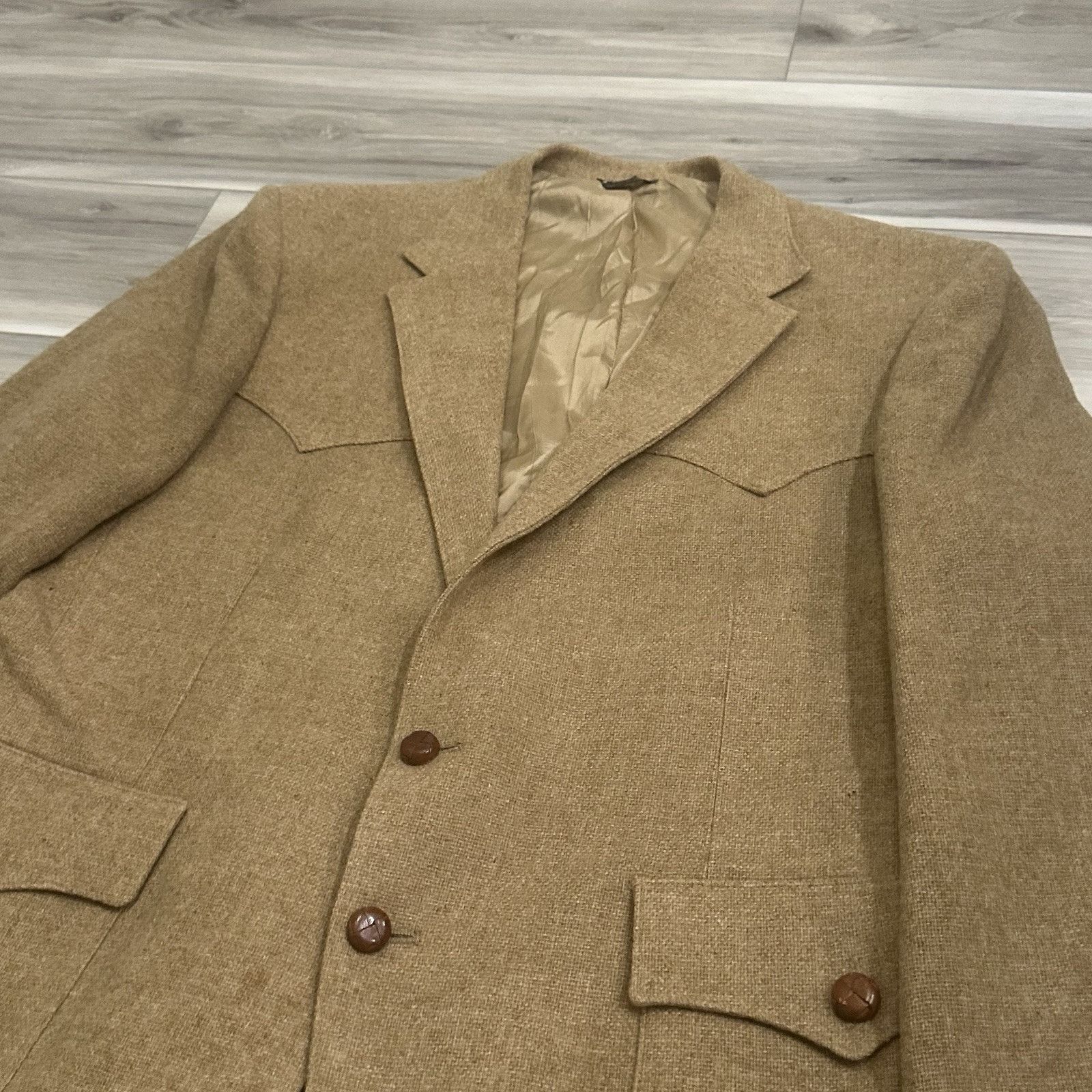 Levi's Vintage 1970s Levi’s Western Wear Sport Coat Men’s Size 44L Size 44L - 2 Thumbnail