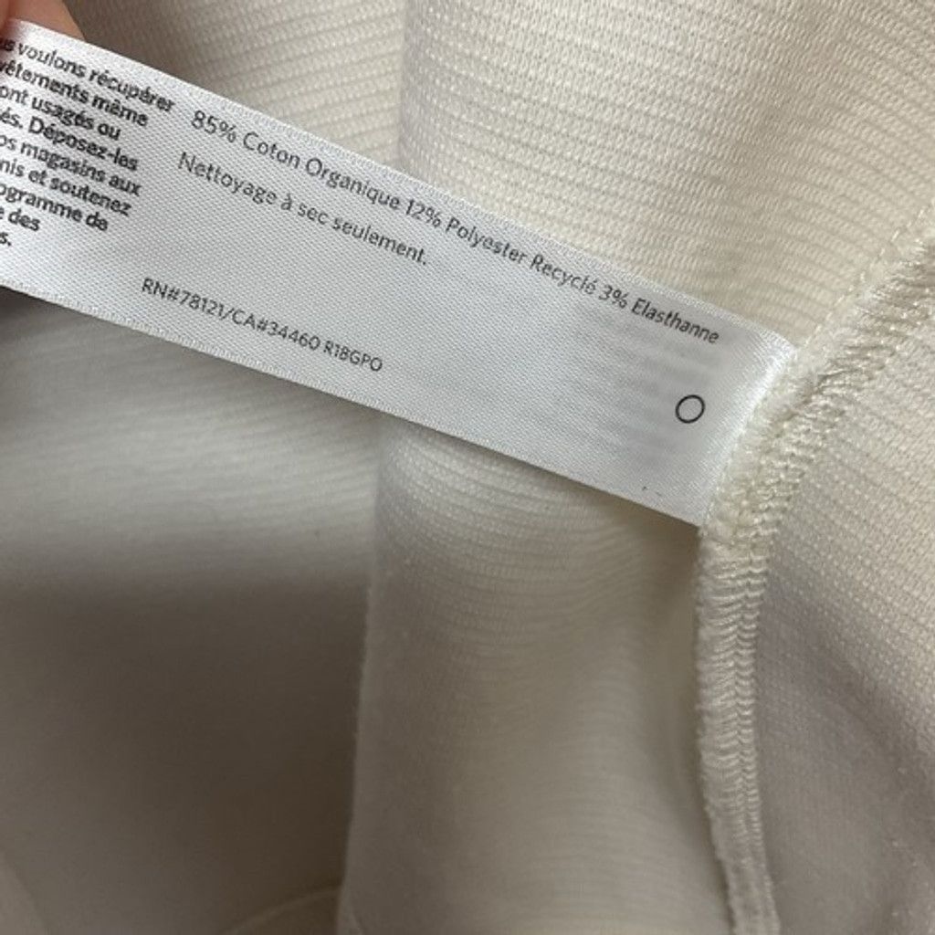 Eileen Fisher Eileen Fisher Ivory Pockets Open Front Cardigan Women M Size M / US 6-8 / IT 42-44 - 4 Thumbnail