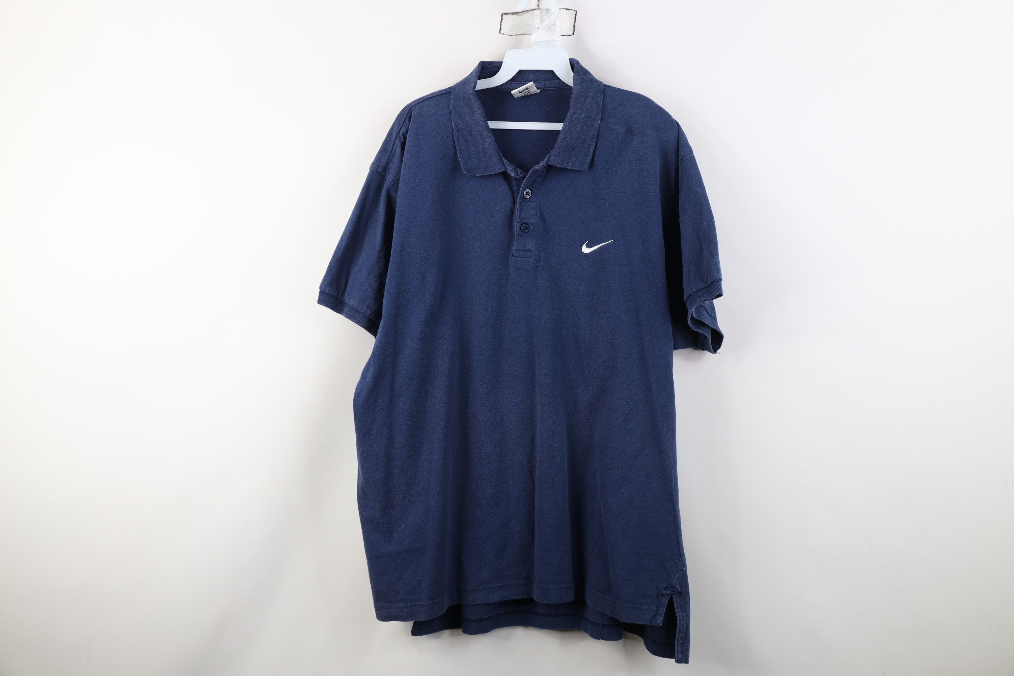 Nike × Vintage Vintage 90s NIKE Polo Swooshed Buttoned Shirt | Grailed
