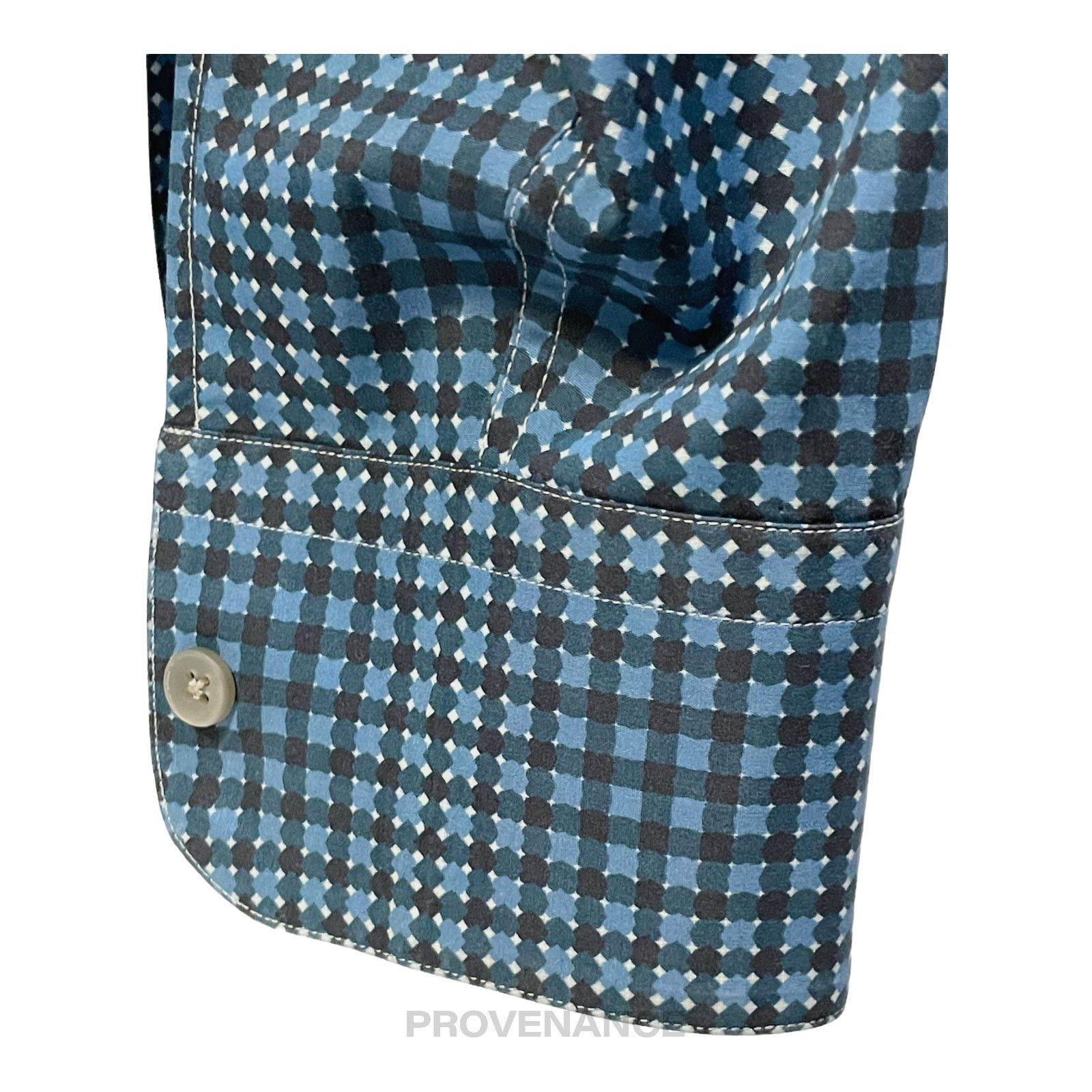 Z Zegna 🔴 Z Zegna Button Down Shirt - Blue Size US XXS / EU 40 - 6 Thumbnail