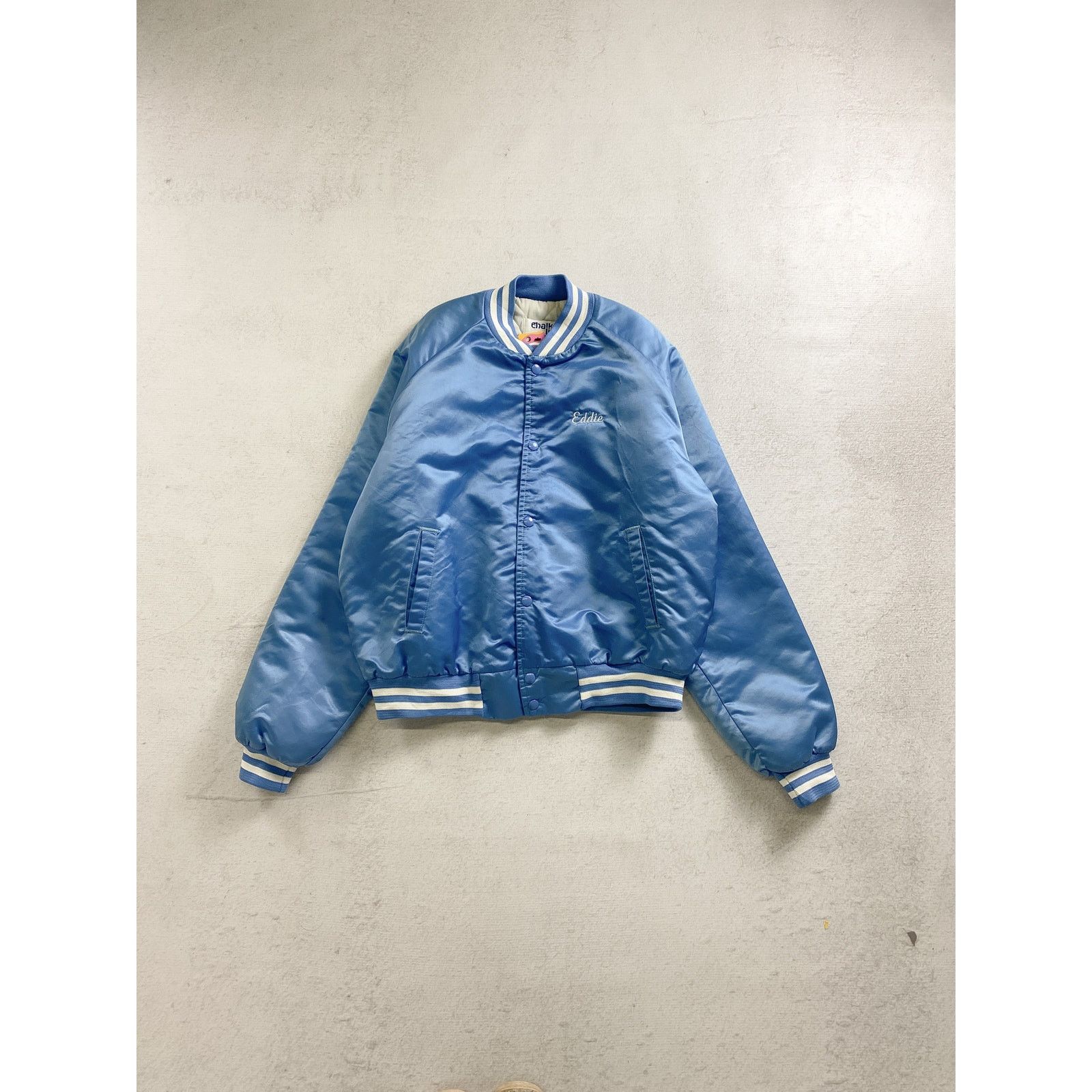 Chalk Line Vintage 90s Chalk Line Blue Bomber Jacket - Men's XL Size US XL / EU 56 / 4 - 1 Thumbnail