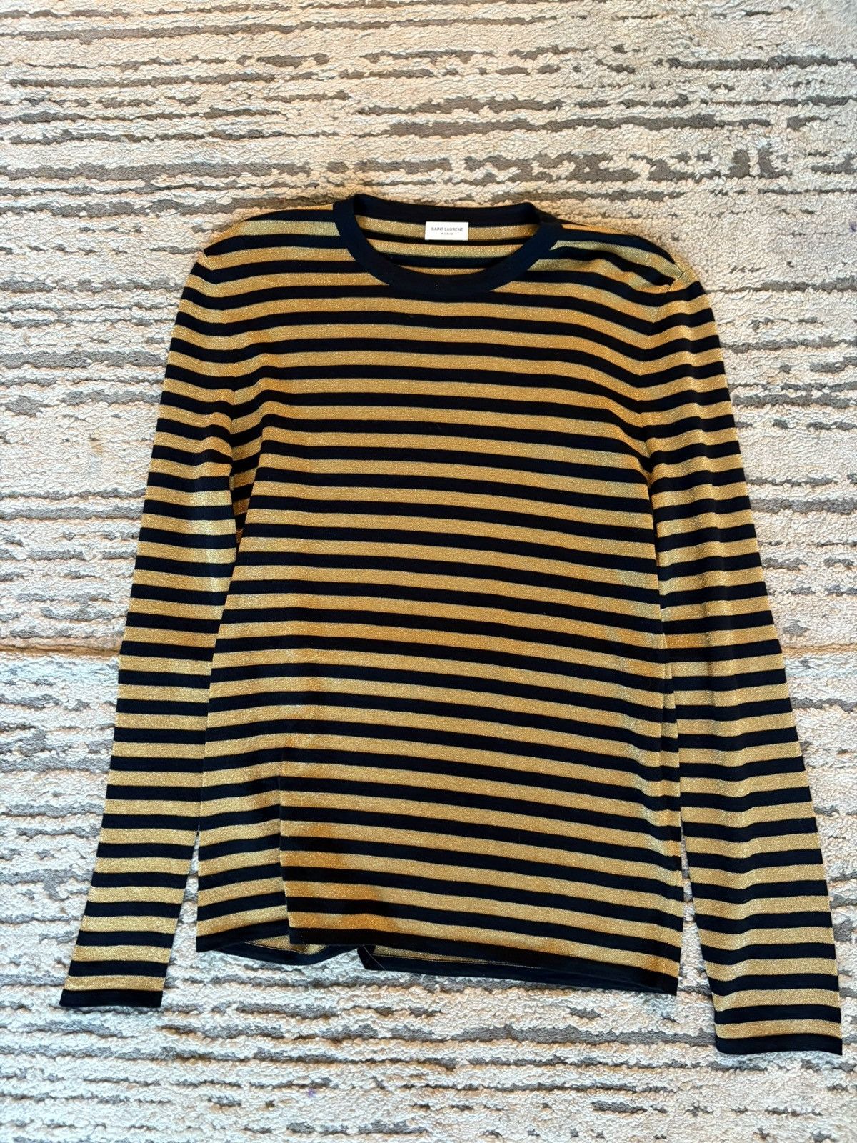 Saint Laurent Paris striped slp long sleeve Size US L / EU 52-54 / 3 - 1 Thumbnail