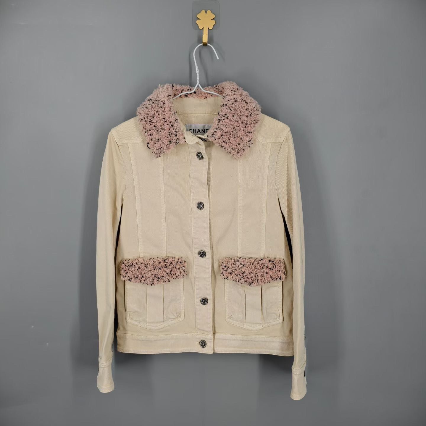 Chanel Chanel Denim White Jacket XS Women Size XS / US 0-2 / IT 36-38 - 1 Thumbnail