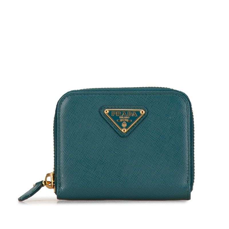 Prada Prada Prada 1M0268 Saffiano Coin Case Leather Coin Case 1M0268 DUTY FREE for USA Size ONE SIZE - 1 Thumbnail