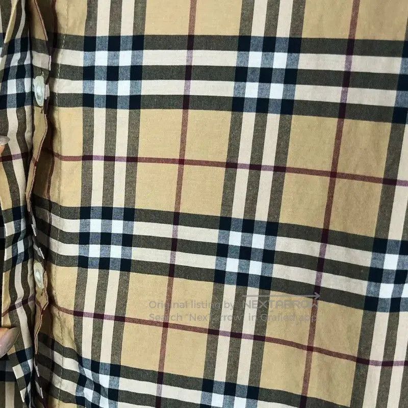 Burberry Burberry Yellow Cotton Women's Shirt. Size L / US 10 / IT 46 - 2 Thumbnail