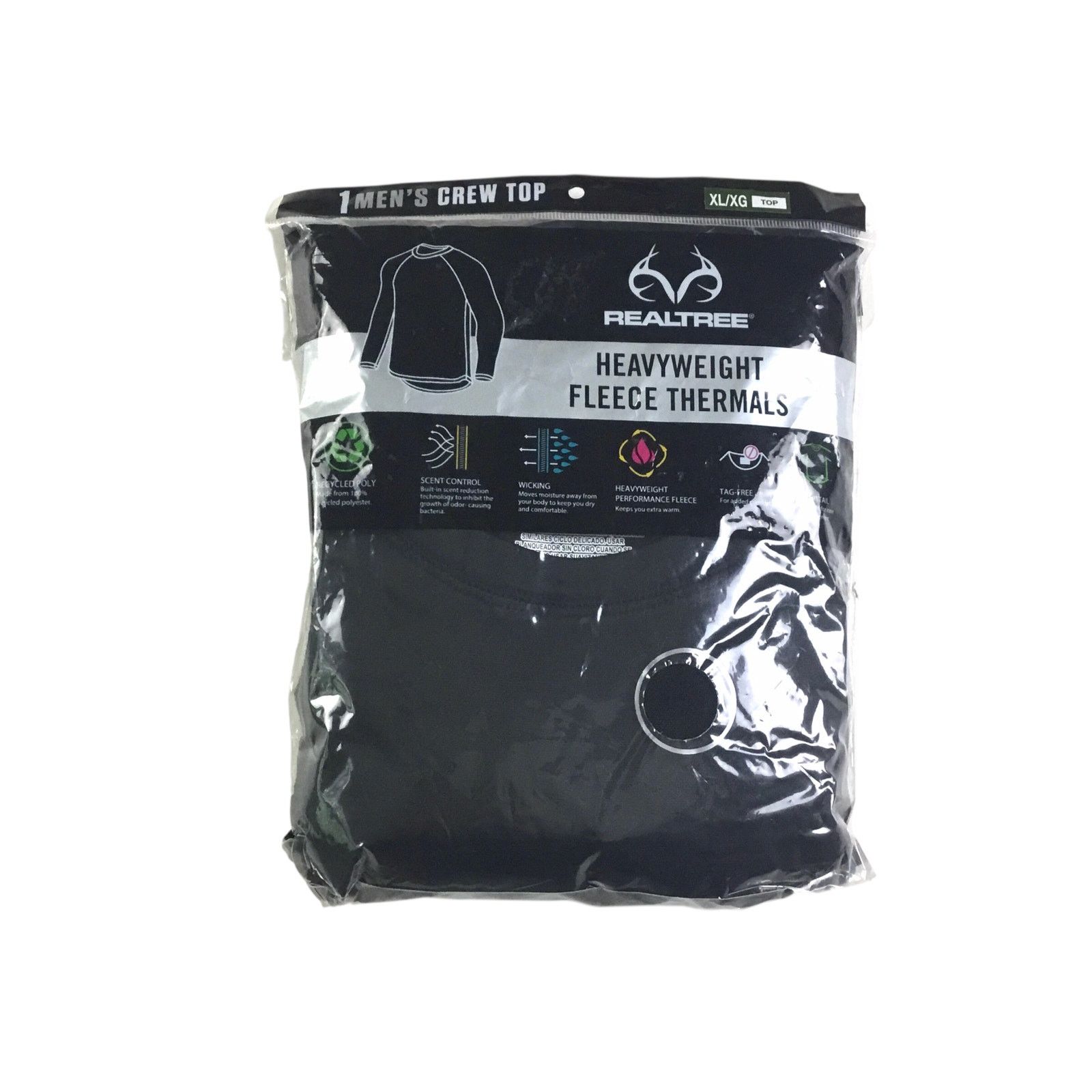 Realtree Realtree Black Heavyweight Fleece Thermal Top XL New NIP Size US XL / EU 56 / 4 - 1 Thumbnail