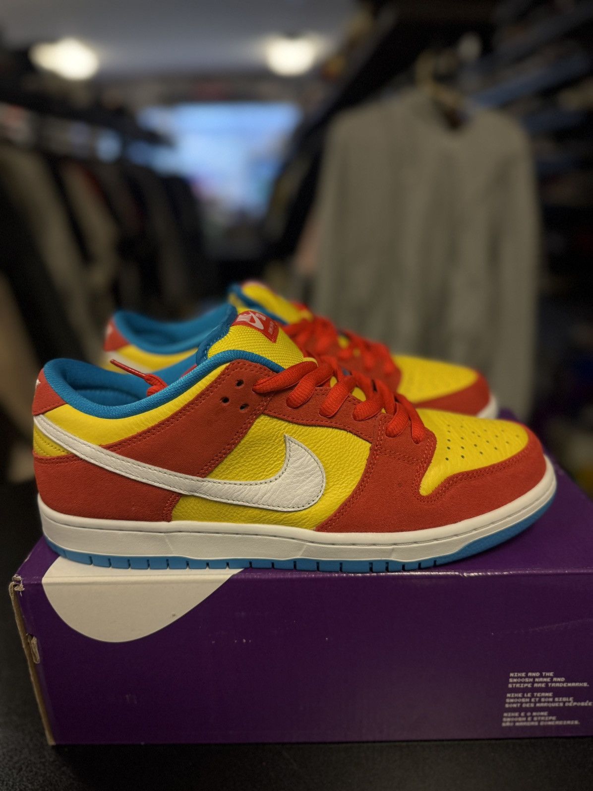 Nike Dunk Low SB Bart Size 10.5 (BQ6817-602) 🧼