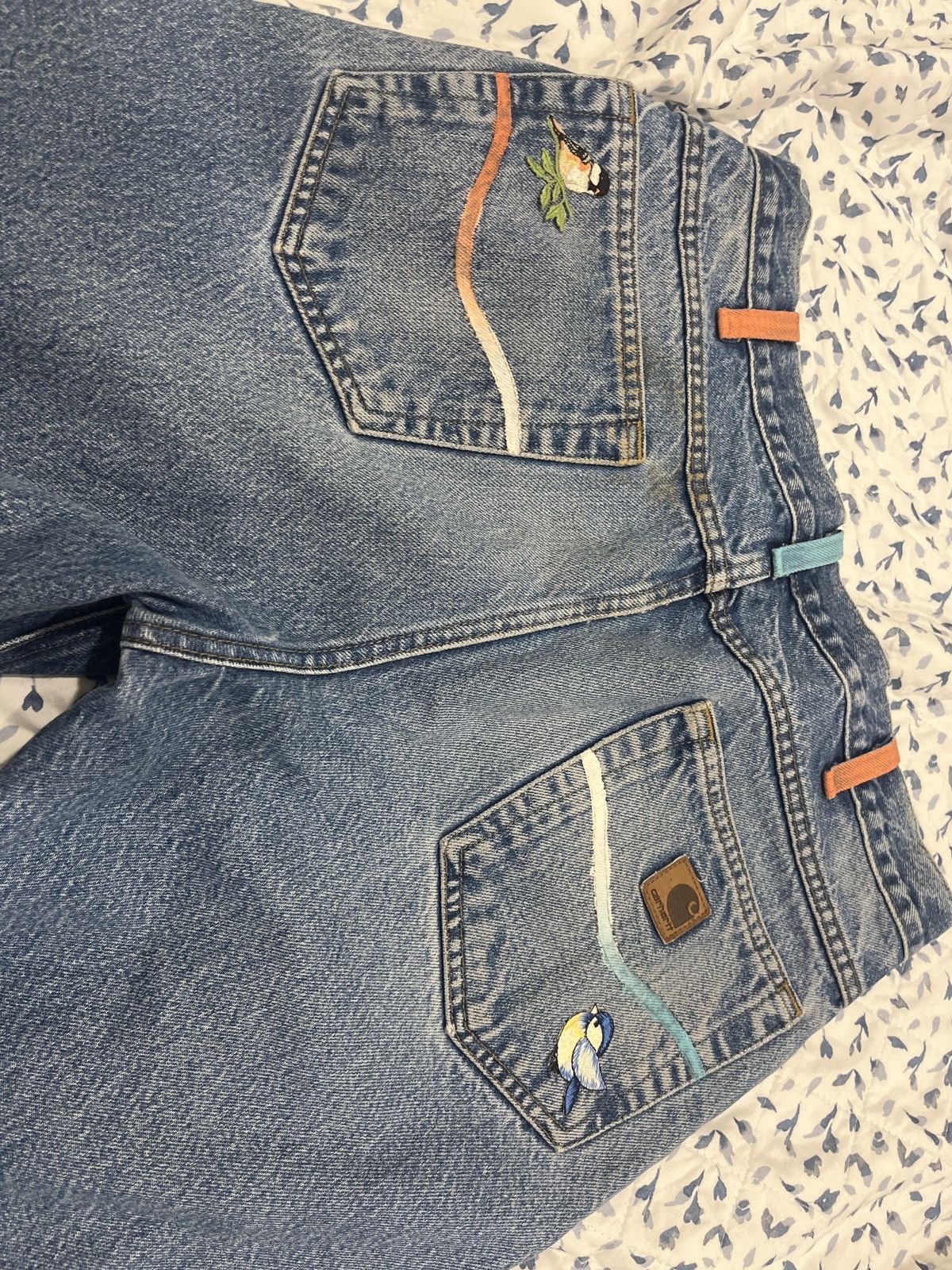 Carhartt Carhartt Custom Bird Floral Denim Size US 34 / EU 50 - 7 Thumbnail