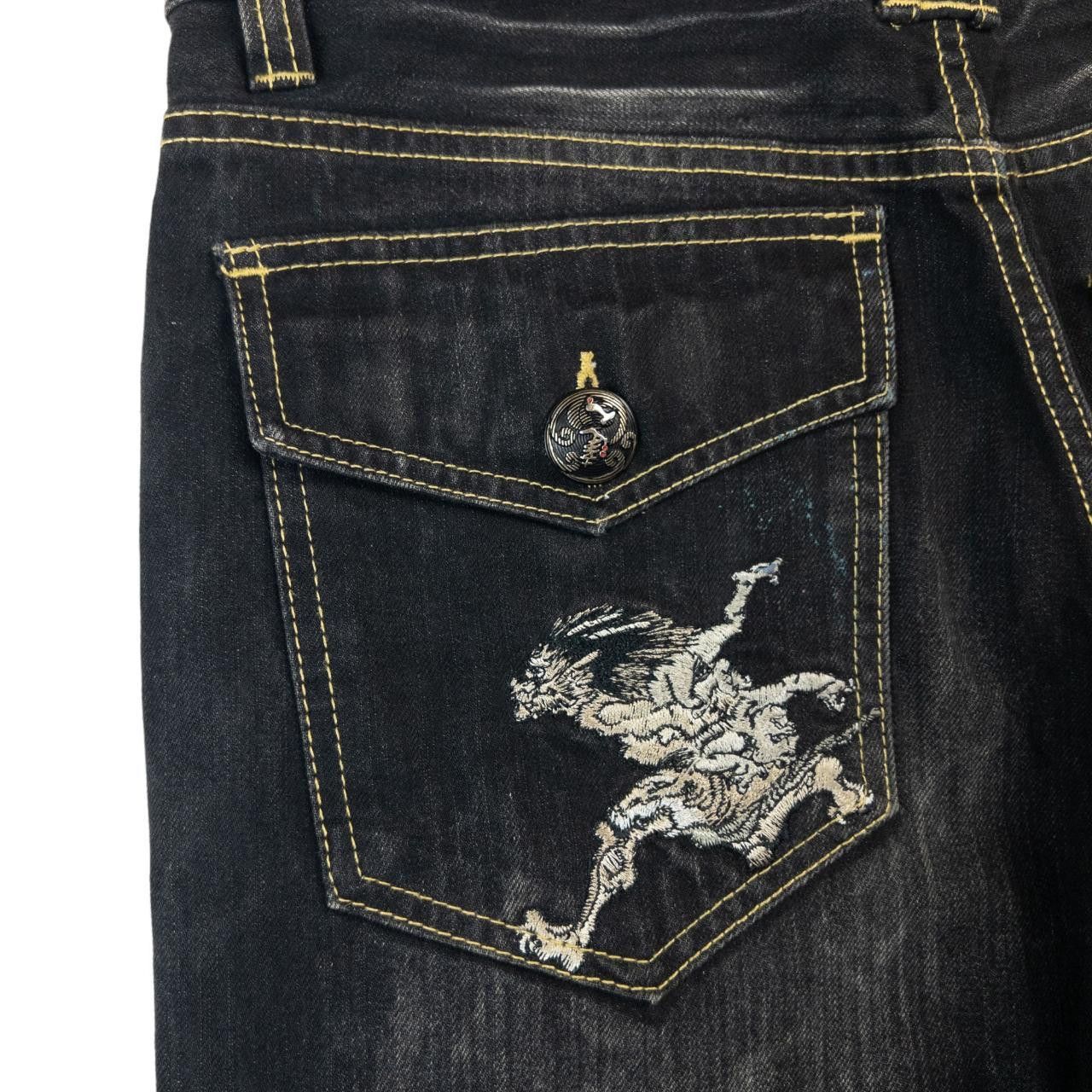 Other Vintage Big Train Embroidered Japanese Denim Jeans W30 Size US 30 / EU 46 - 7 Thumbnail