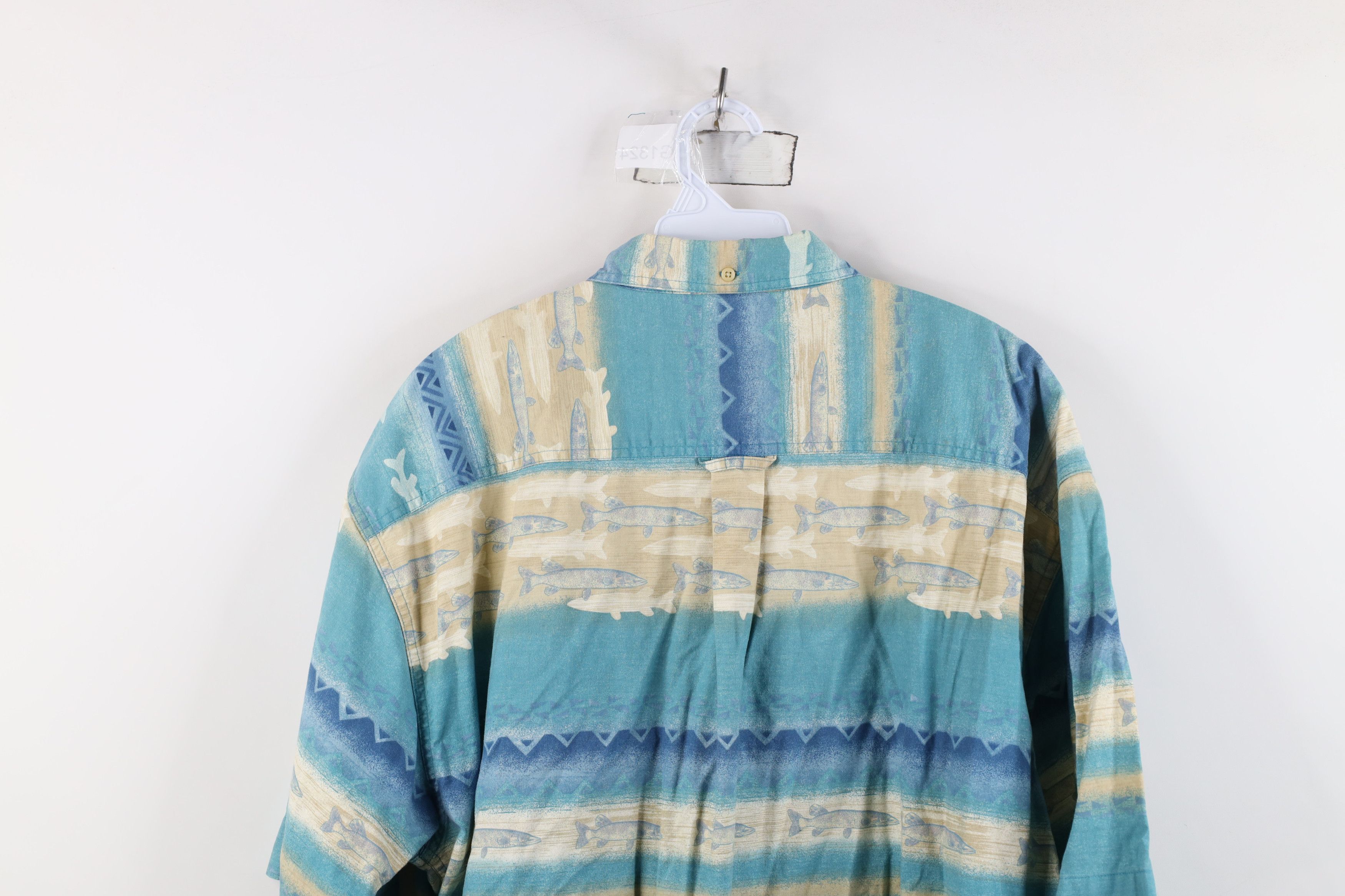 Cabelas Vintage Cabelas Southwestern Short Sleeve Button Down Shirt Size US XL / EU 56 / 4 - 12 Thumbnail