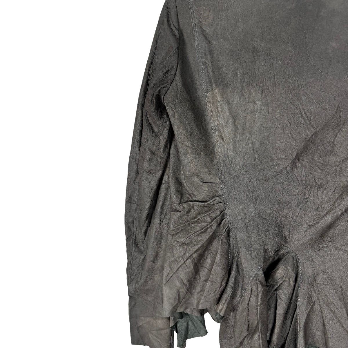 Rick Owens 🔥RICK OWENS DRKS CHAMOIS LEATHER JACKET Size S / US 4 / IT 40 - 6 Thumbnail