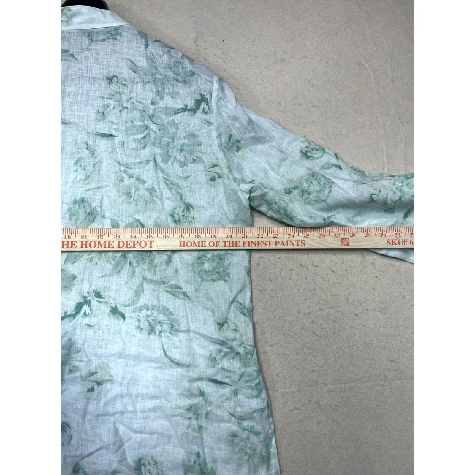 Vintage Rafaella Linen Floral Button Up Tunic Top Shirt Women’s Size 14 Size XL / US 12-14 / IT 48-50 - 3 Thumbnail