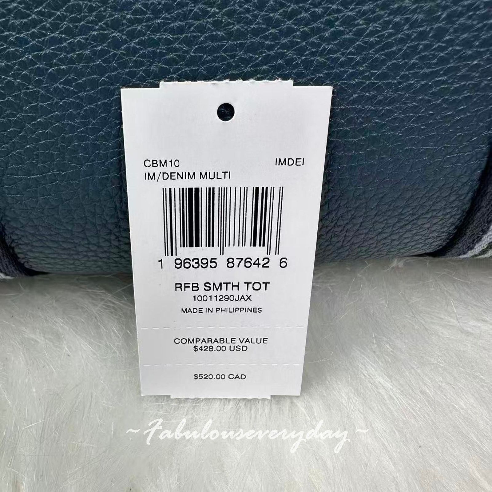 Coach Coach Smith Tote Bag Crossbody In Leather/Silver/Denim Size ONE SIZE - 4 Thumbnail