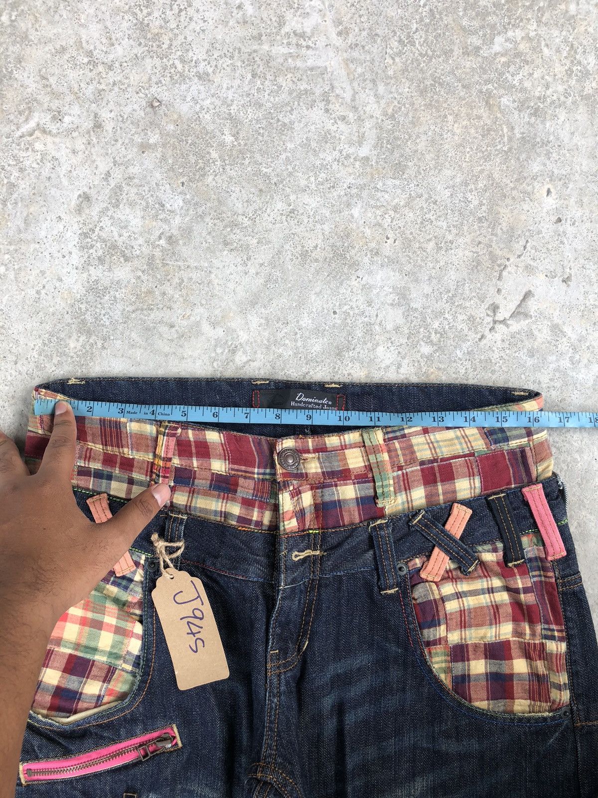 Japanese Brand Japanese Dominate Handcrafted Double Waist Distressed Jeans Size US 32 / EU 48 - 18 Thumbnail