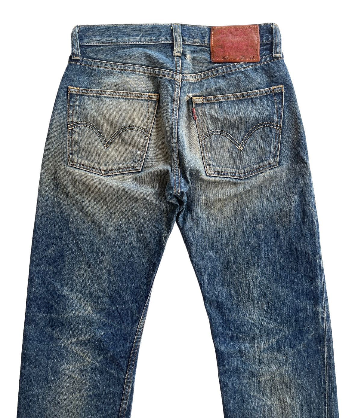Levi's Vintage Clothing Vintage Levis 502 Japan Selvedge Distressed Denim Size US 30 / EU 46 - 3 Thumbnail