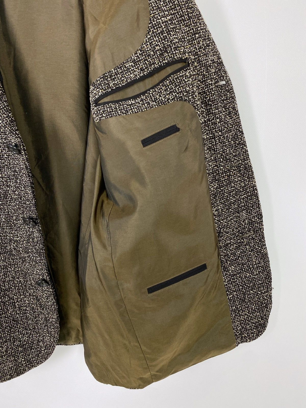 Hugo Boss Y2K Vintage Hugo Boss Wool Woven Textured Blazer Jacket Size US M / EU 48-50 / 2 - 10 Thumbnail