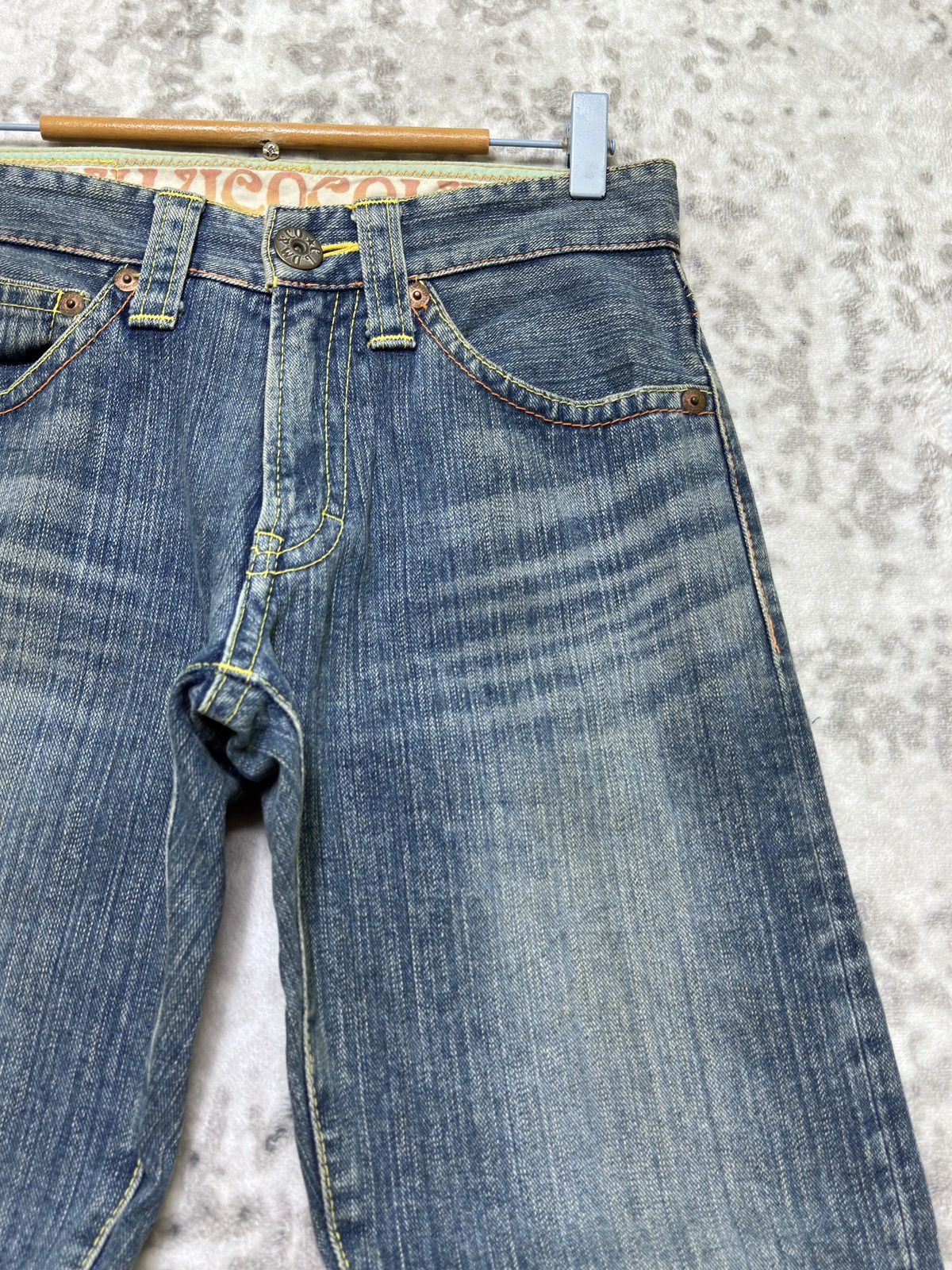 Hysteric Glamour Cocolulu Straight Leg Y2K Distressed Logo Back Pocket Jeans Size US 29 - 5 Thumbnail